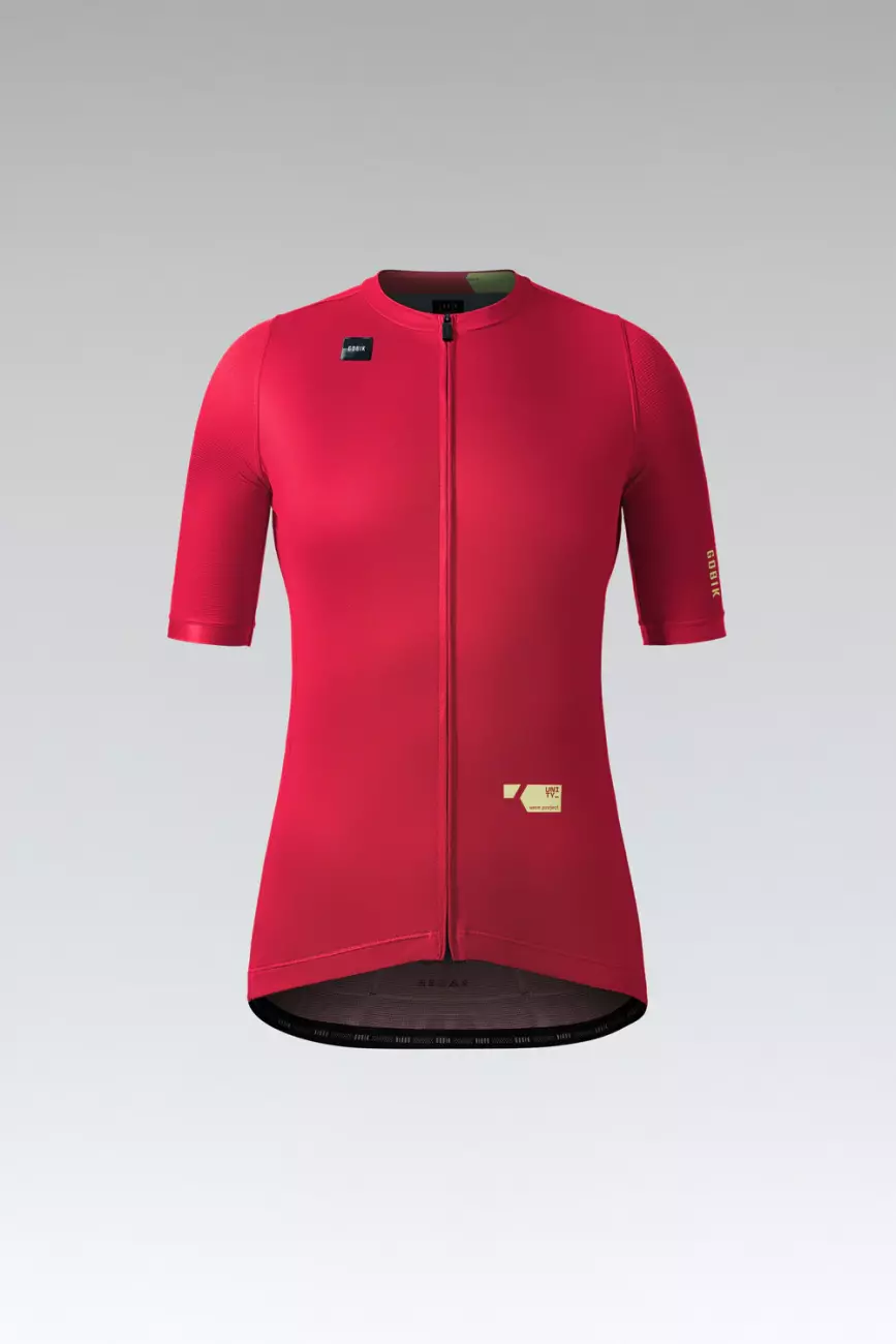GOBIK Cyklistický dres s krátkým rukávem - STARK W - červená/růžová XL