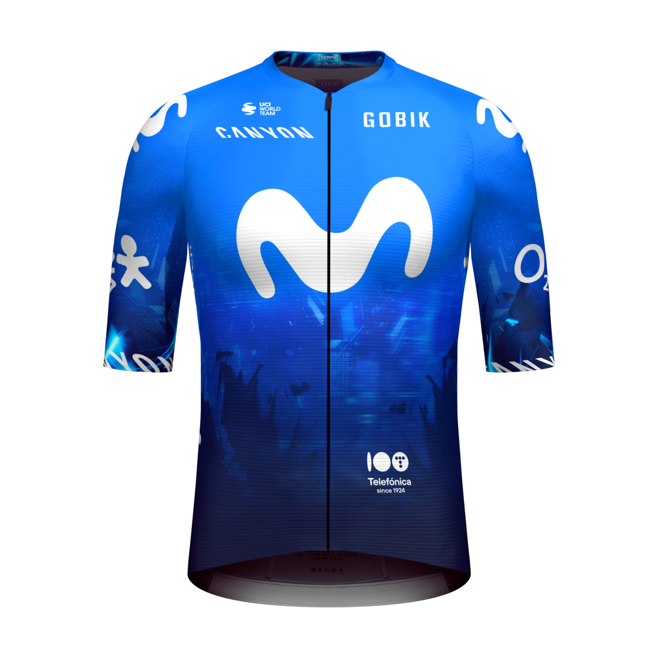
                GOBIK Cyklistický dres s krátkým rukávem - INFINITY MOVISTAR TEAM 2024 - modrá/bílá XL
            