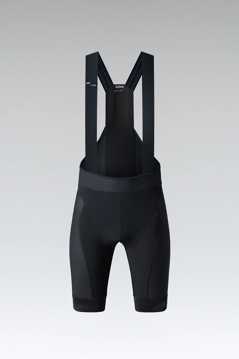 GOBIK Cyklistické kalhoty krátké s laclem - ABSOLUTE 6.0 K10 - černá L