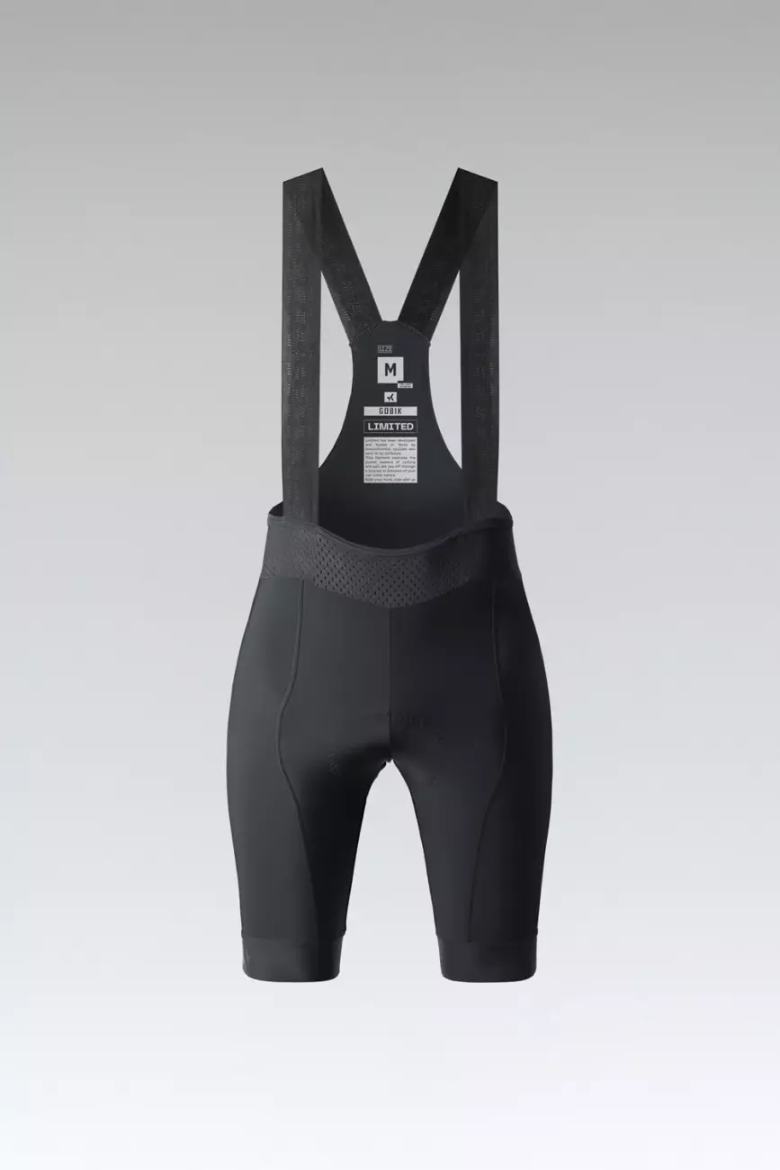 
                GOBIK Cyklistické kalhoty krátké s laclem - LIMITED 6.0 K6 W - černá S
            
