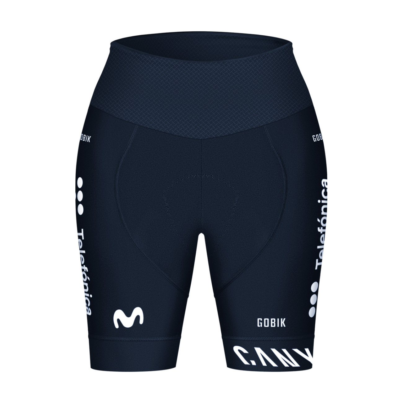 Levně GOBIK Cyklistické kalhoty krátké bez laclu - LIMITED K9 MOVISTAR TEAM 2024 LADY - modrá/bílá