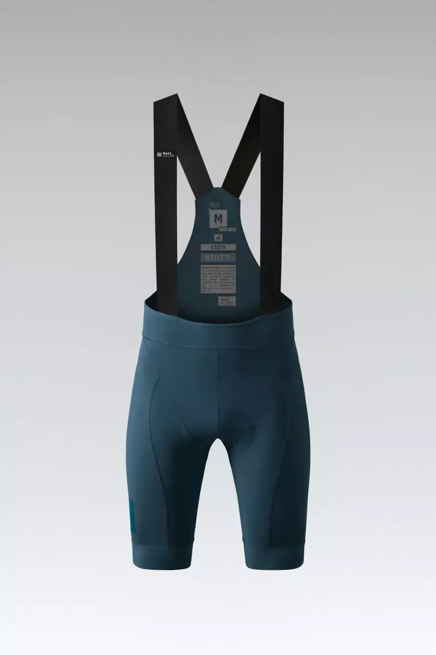 Levně GOBIK Cyklistické kalhoty krátké s laclem - MATT 2.0 K10 - modrá