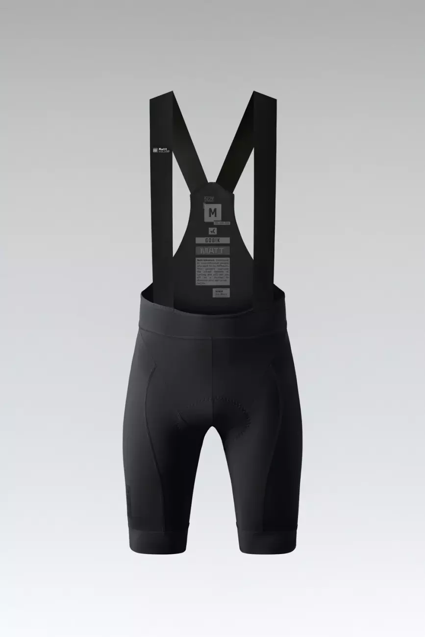 
                GOBIK Cyklistické kalhoty krátké s laclem - MATT 2.0 K10 - černá
            