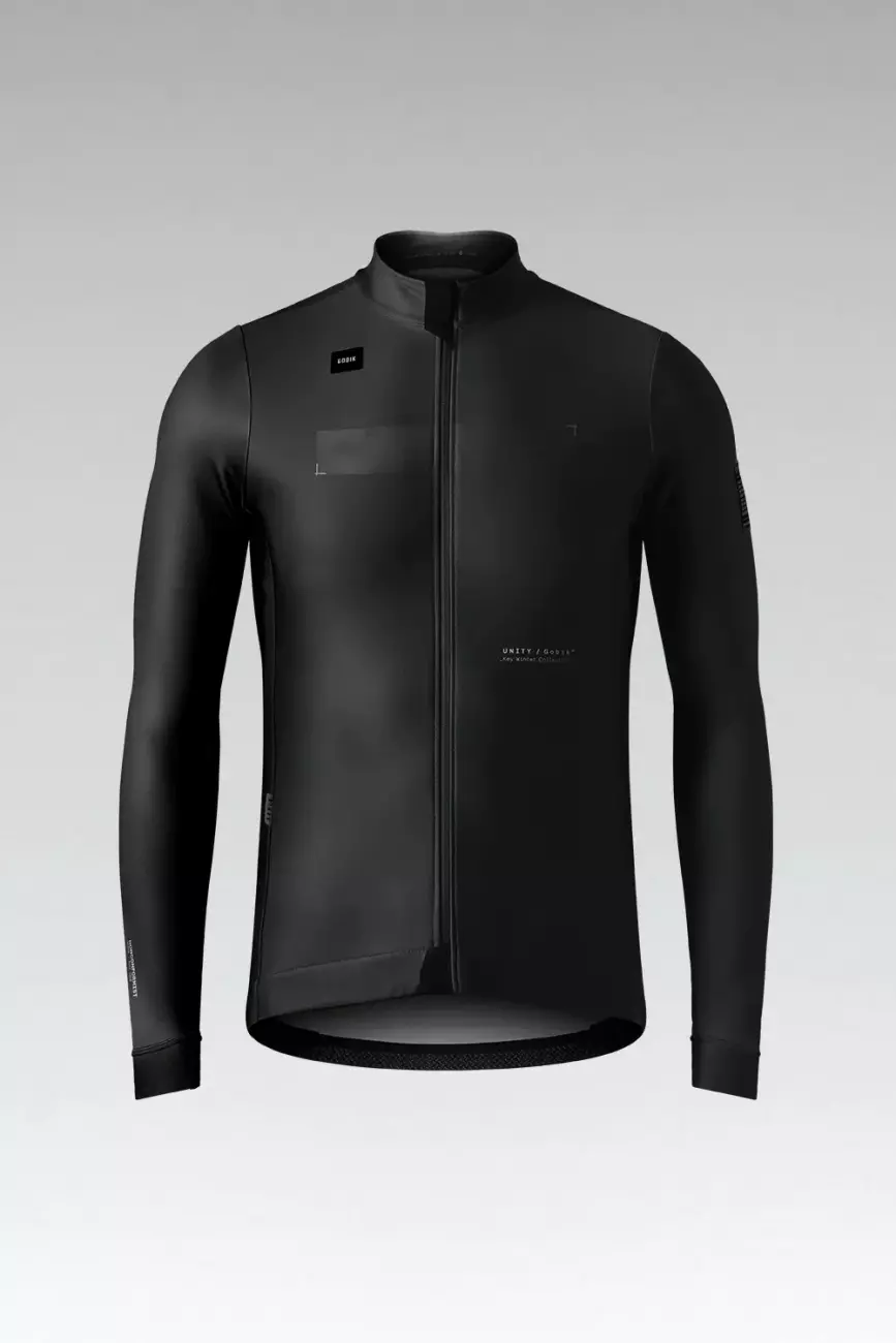 
                GOBIK Cyklistická větruodolná bunda - SKIMO PRO - černá XL
            