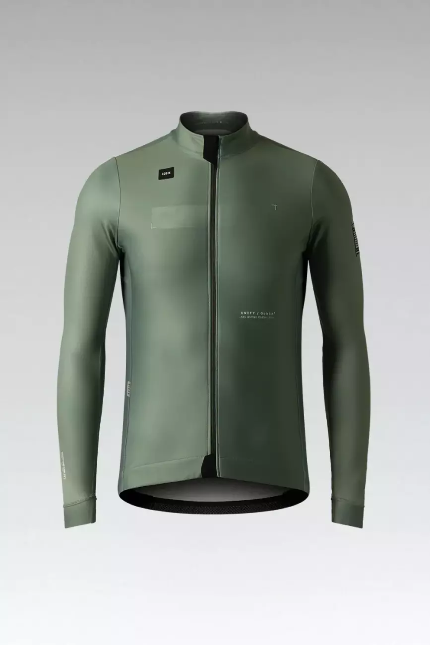 Levně GOBIK Cyklistická větruodolná bunda - SKIMO PRO - zelená