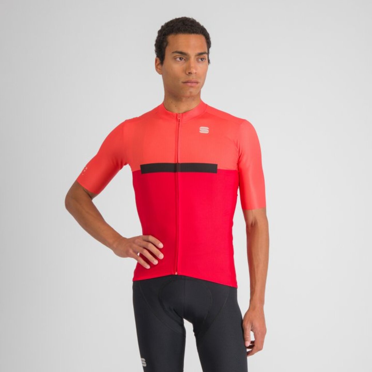 Levně SPORTFUL Cyklistický dres s krátkým rukávem - PISTA - červená 3XL