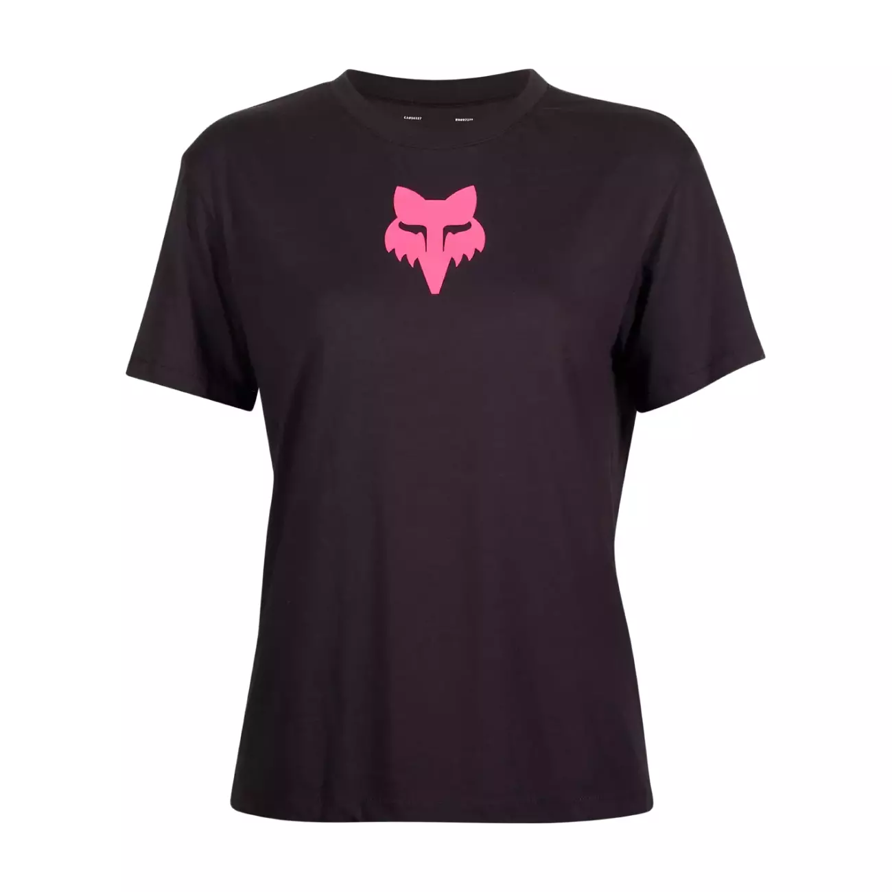 
                FOX Cyklistické triko s krátkým rukávem - W FOX HEAD - černá/růžová XS
            