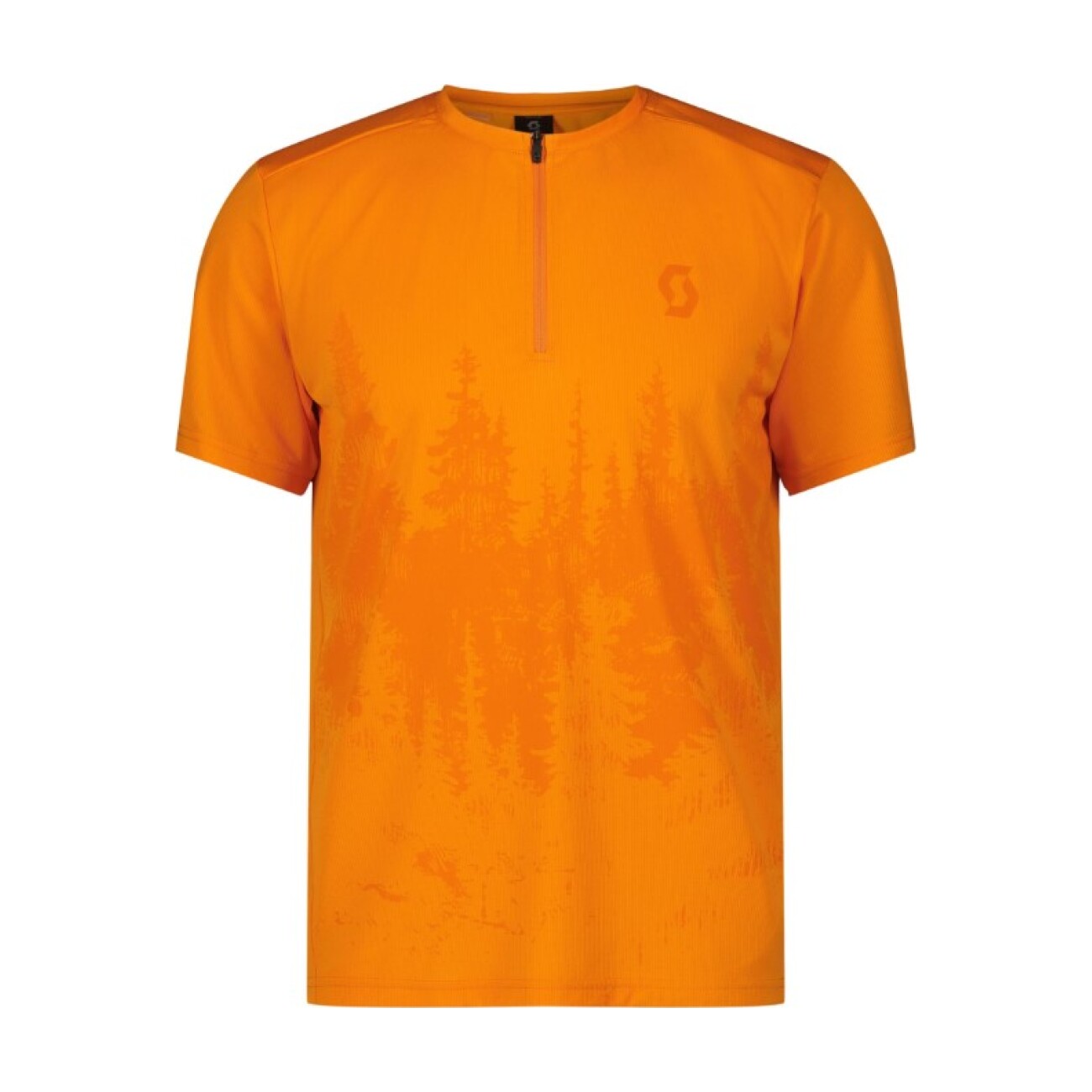 Levně SCOTT Cyklistický dres s krátkým rukávem - TRAIL FLOW ZIP W - oranžová M