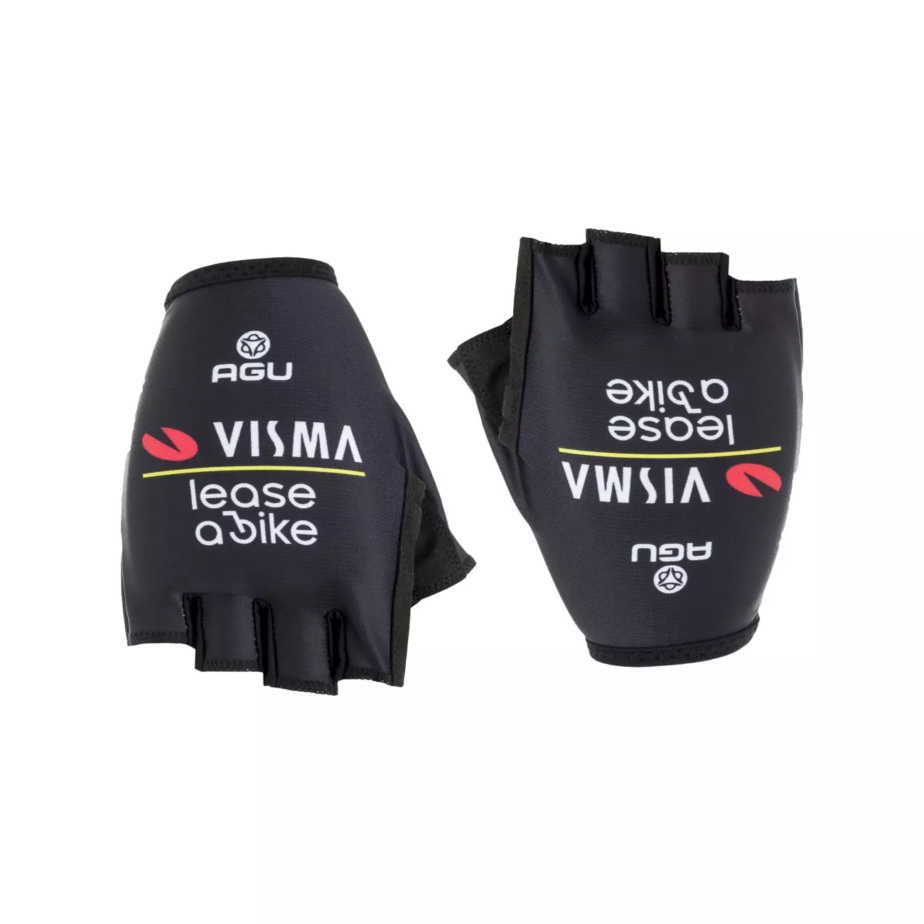 
                AGU Cyklistické rukavice krátkoprsté - REPLICA VISMA | LEASE A BIKE 2024 - černá
            
