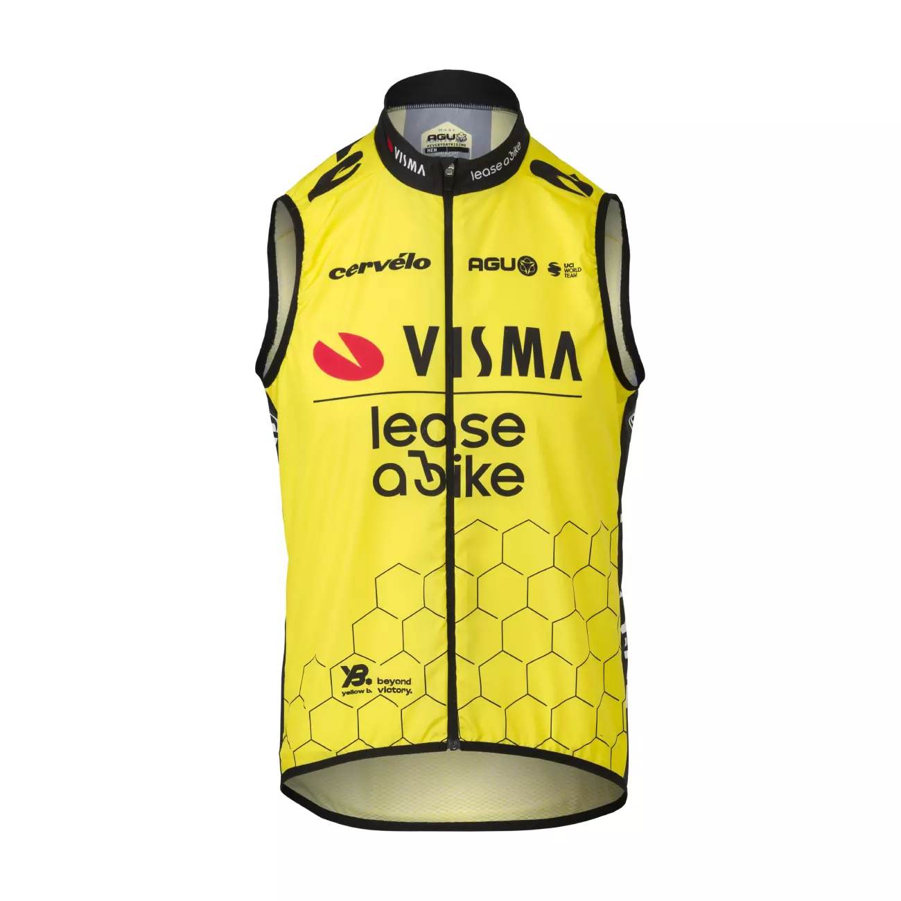 Levně AGU Cyklistická vesta - REPLICA VISMA | LEASE A BIKE 2024 - žlutá/černá
