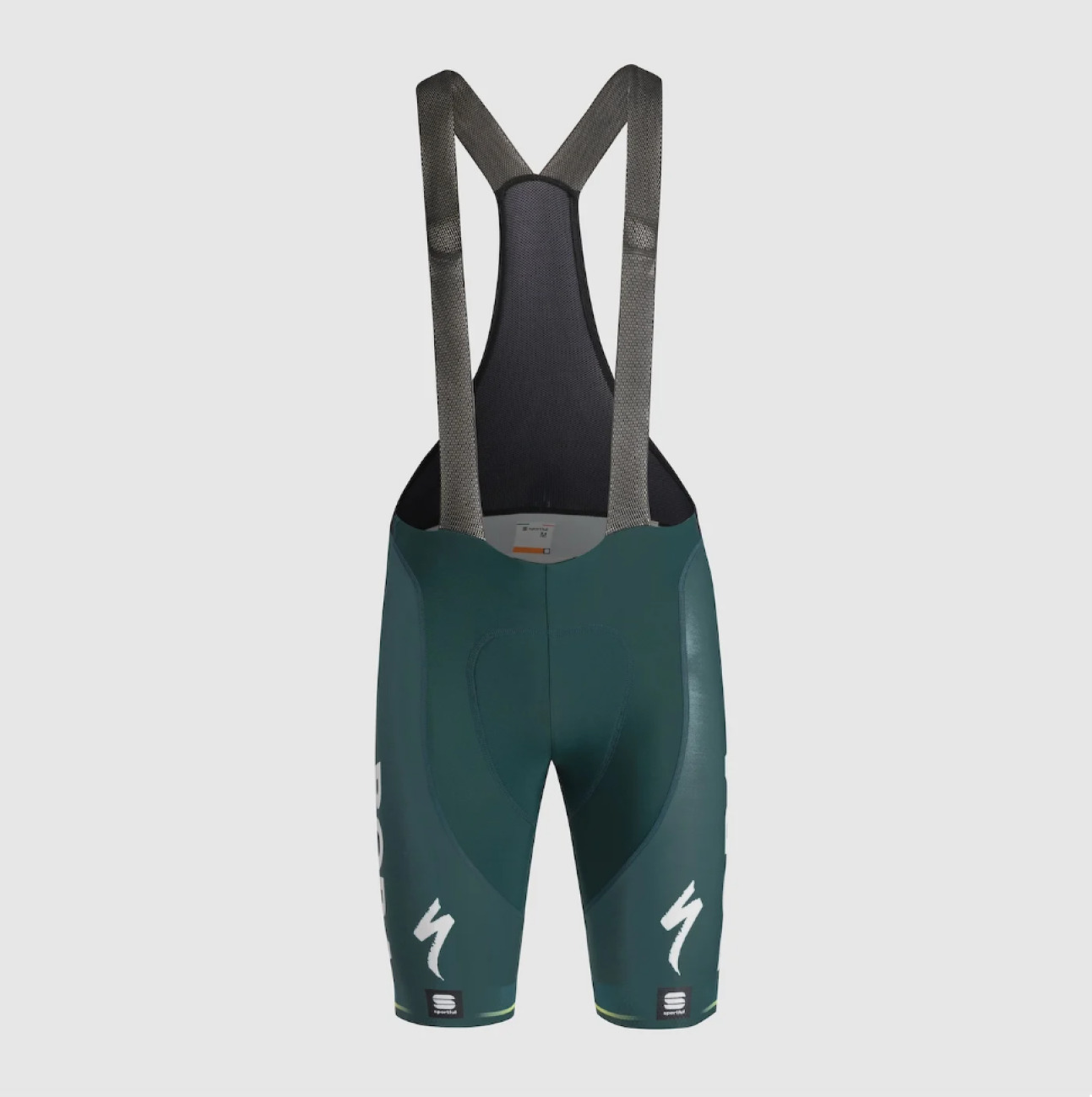 Levně SPORTFUL Cyklistické kalhoty krátké s laclem - BORA 2024 - zelená 2XL