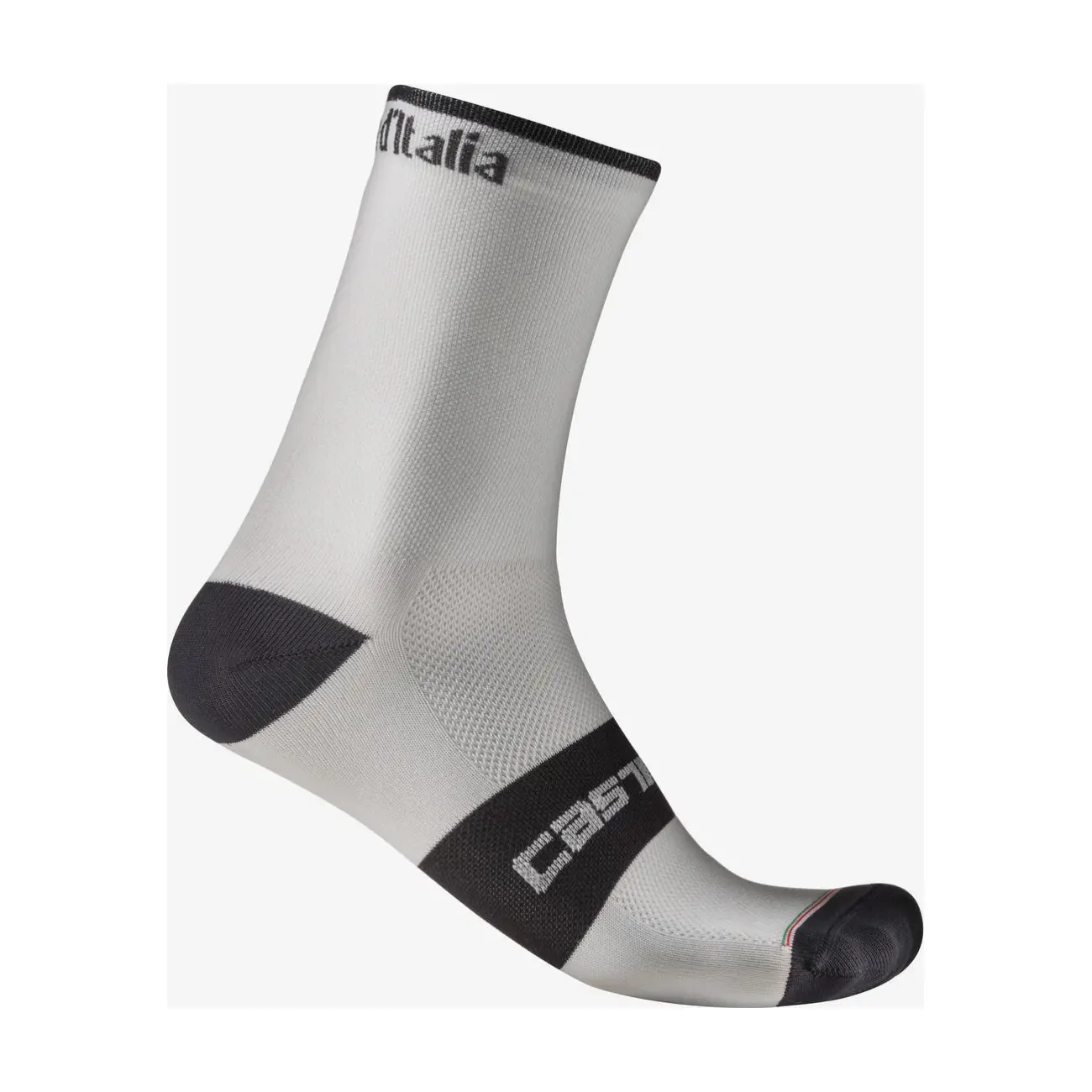 
                CASTELLI Cyklistické ponožky klasické - GIRO107 18 - bílá S-M
            