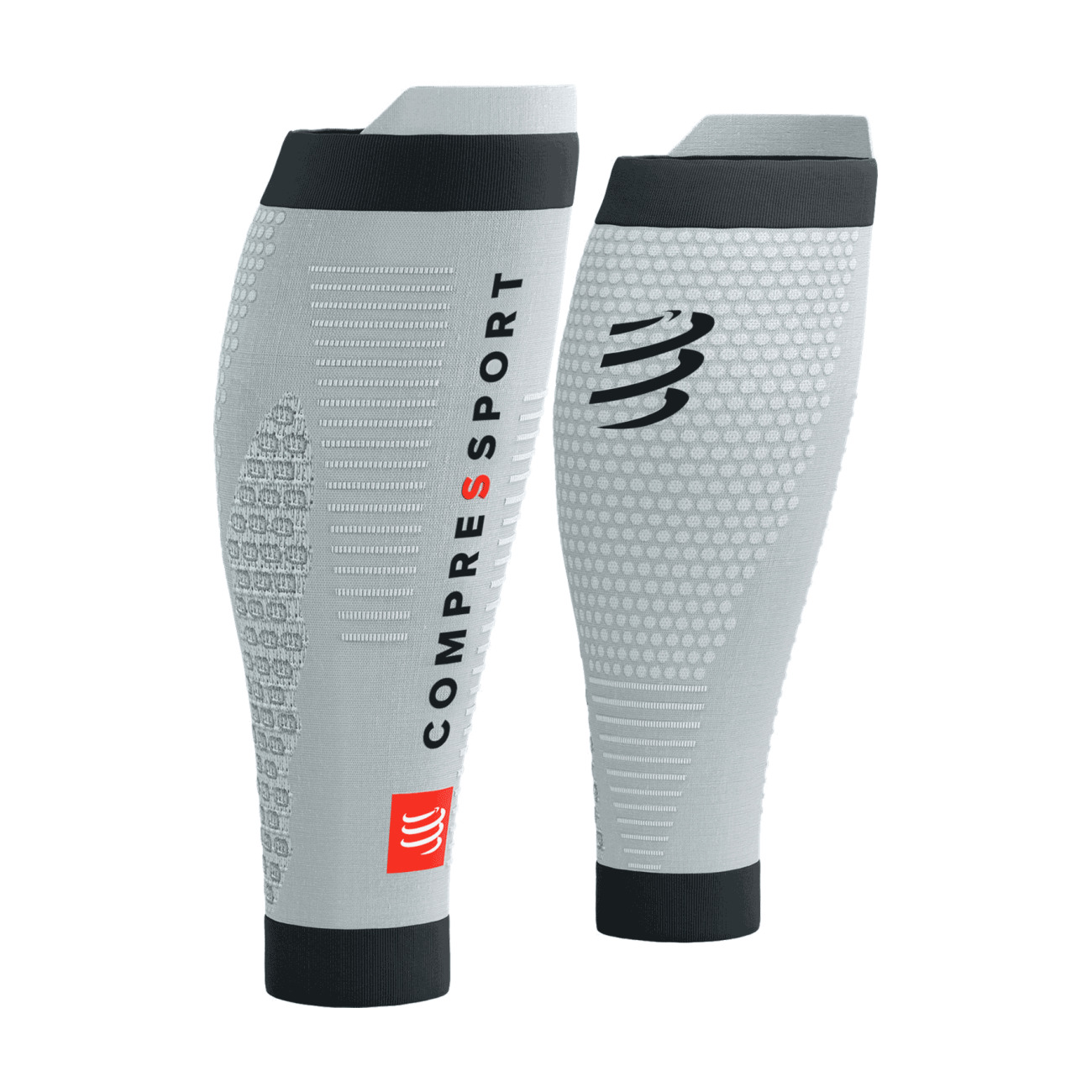 
                COMPRESSPORT Cyklistické návleky na nohy - R2 3.0 - šedá/černá L
            