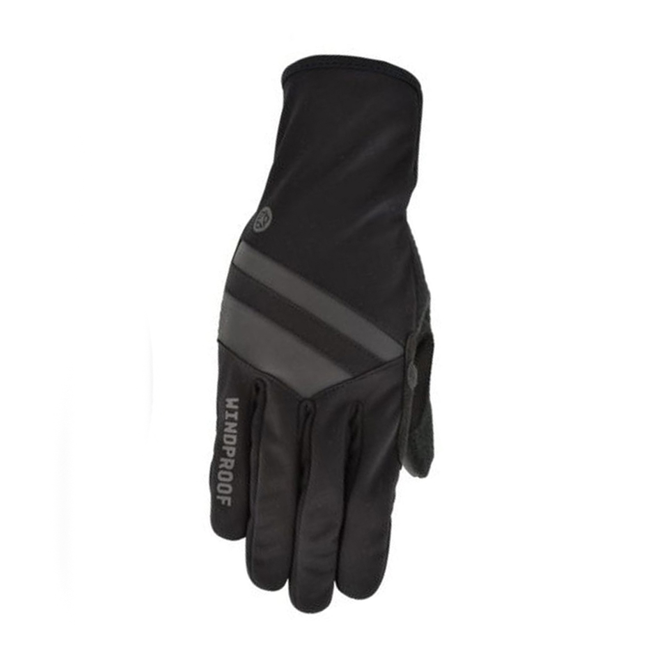 AGU Cyklistické rukavice dlouhoprsté - WINDPROOF - černá