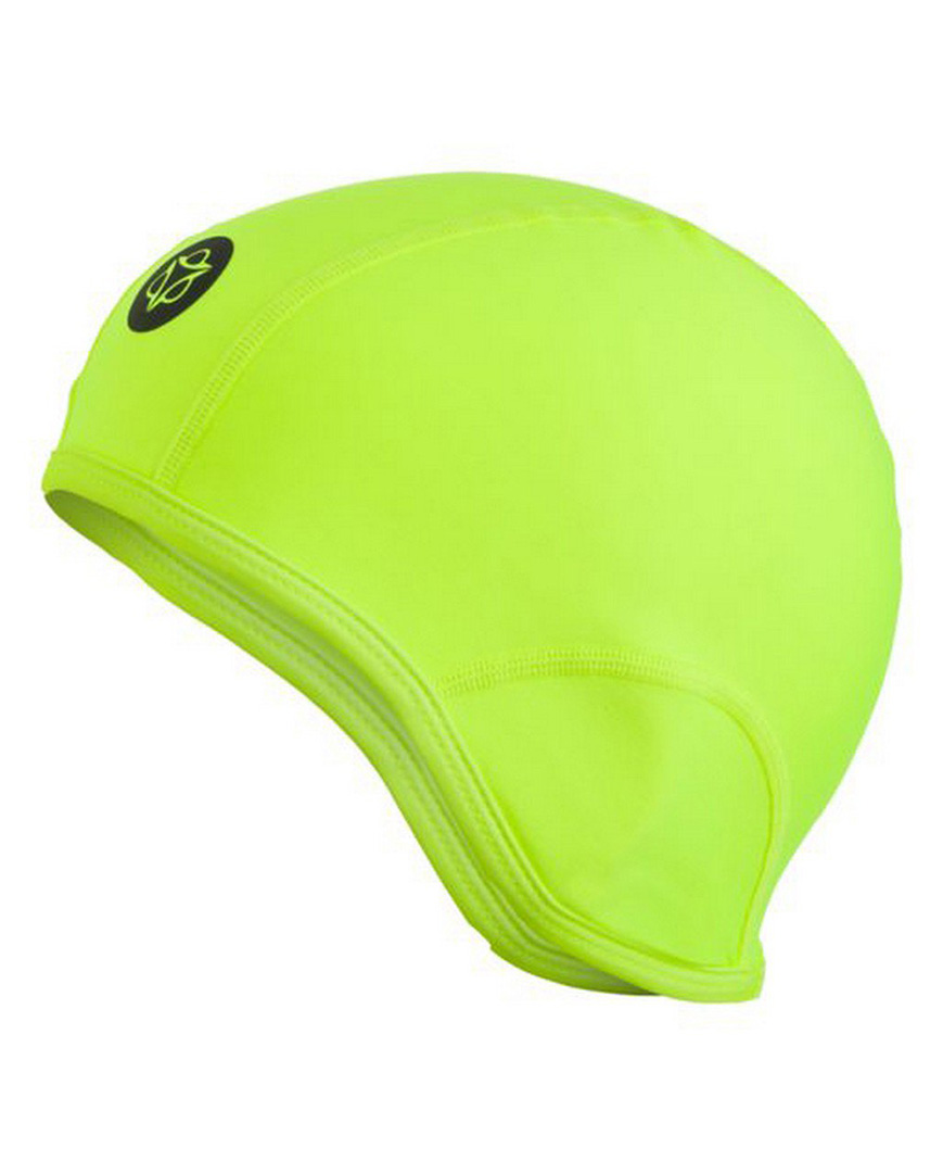AGU Cyklistická čepice - WINTER SOFTSHELL - žlutá L-XL