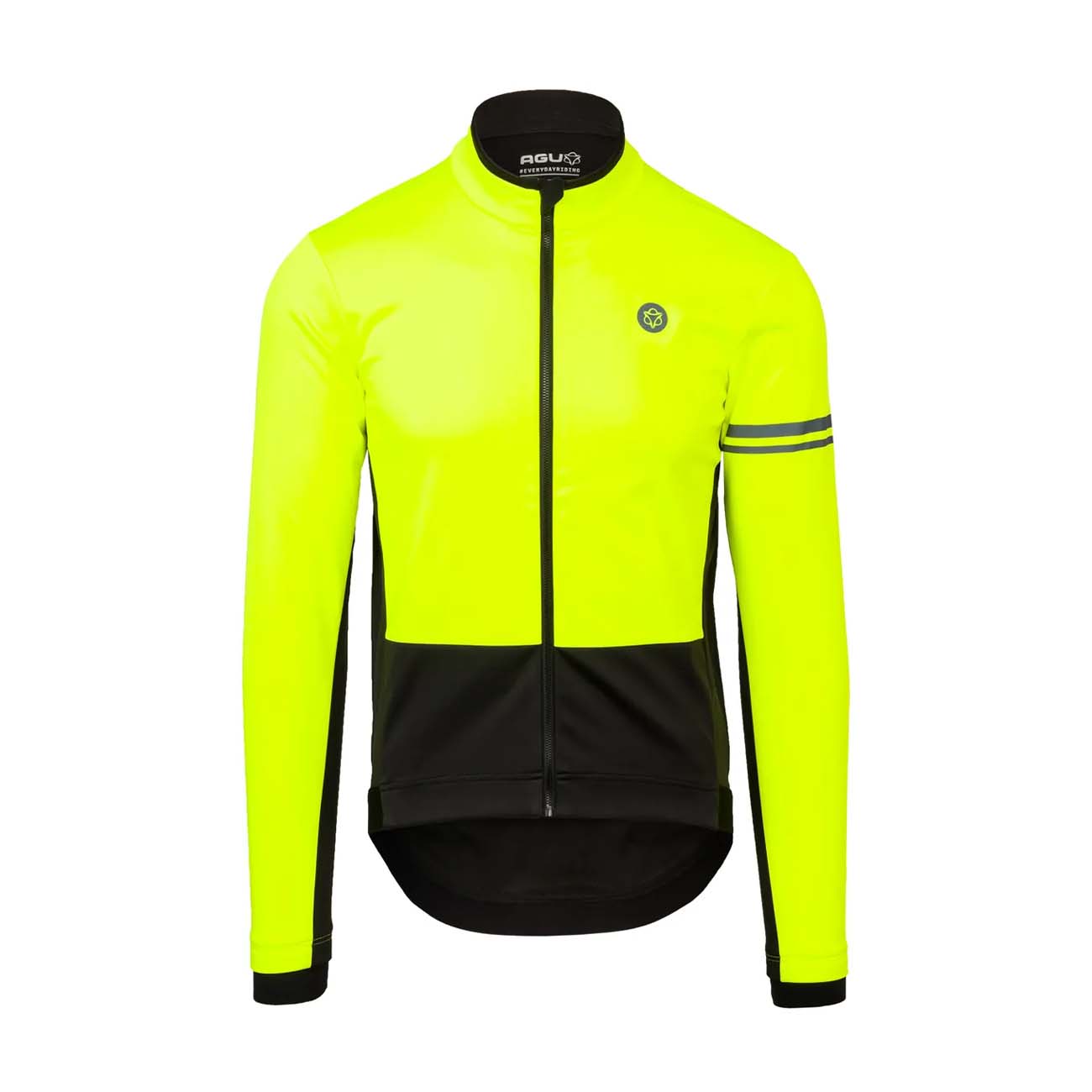 
                AGU Cyklistická zateplená bunda - WINTER ESSENTIAL - černá/žlutá M
            