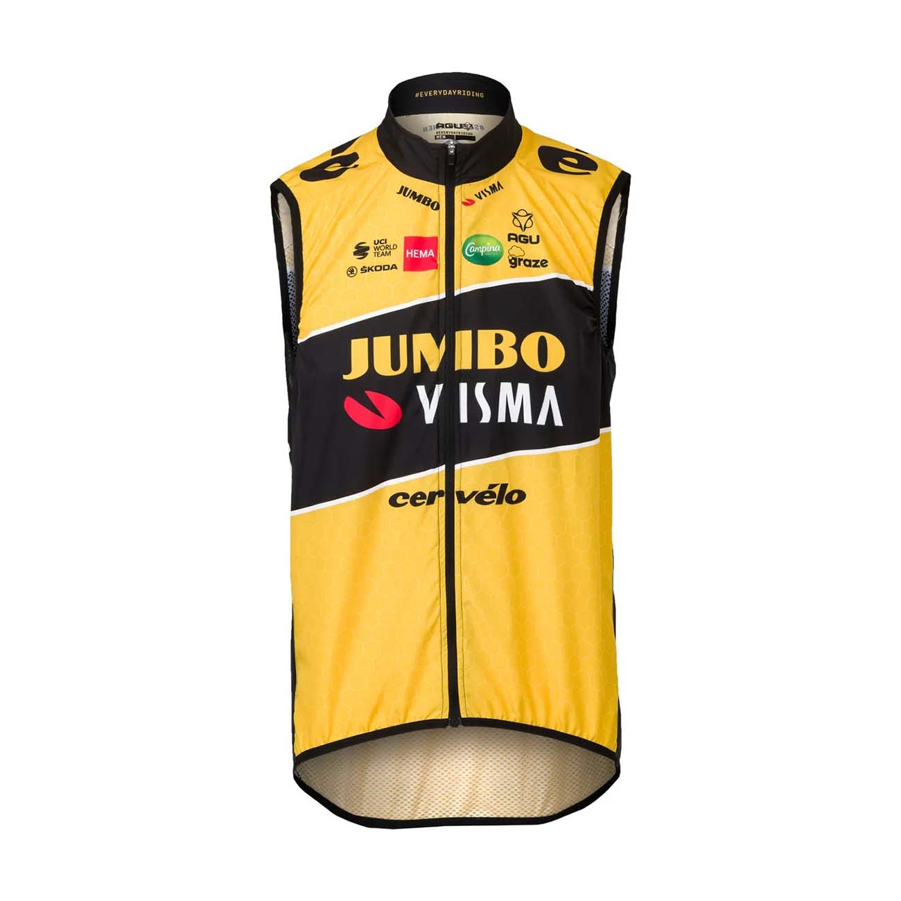 Levně AGU Cyklistická vesta - JUMBO-VISMA 2022 - žlutá/černá