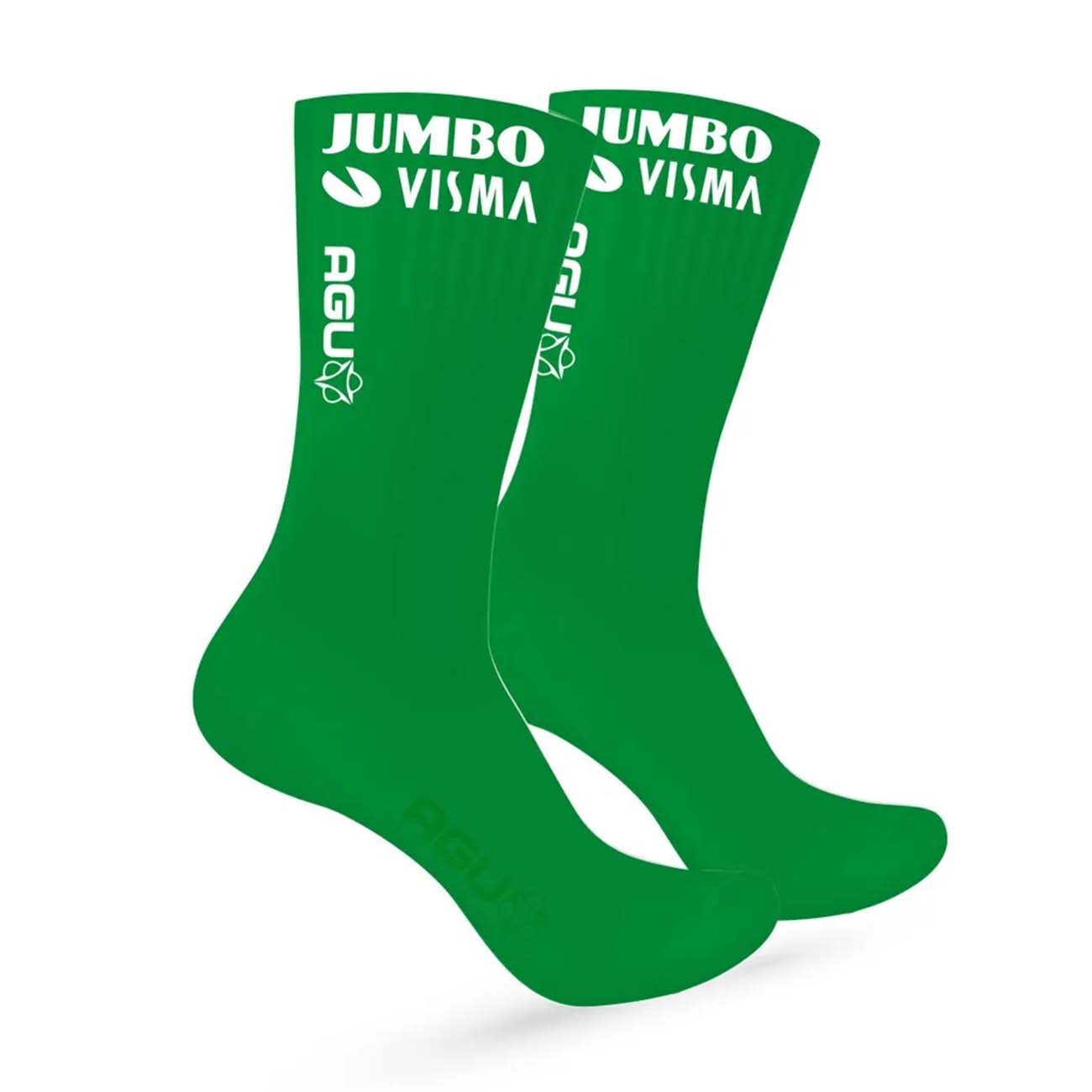 
                AGU Cyklistické ponožky klasické - JUMBO-VISMA 2022 - zelená S-M
            