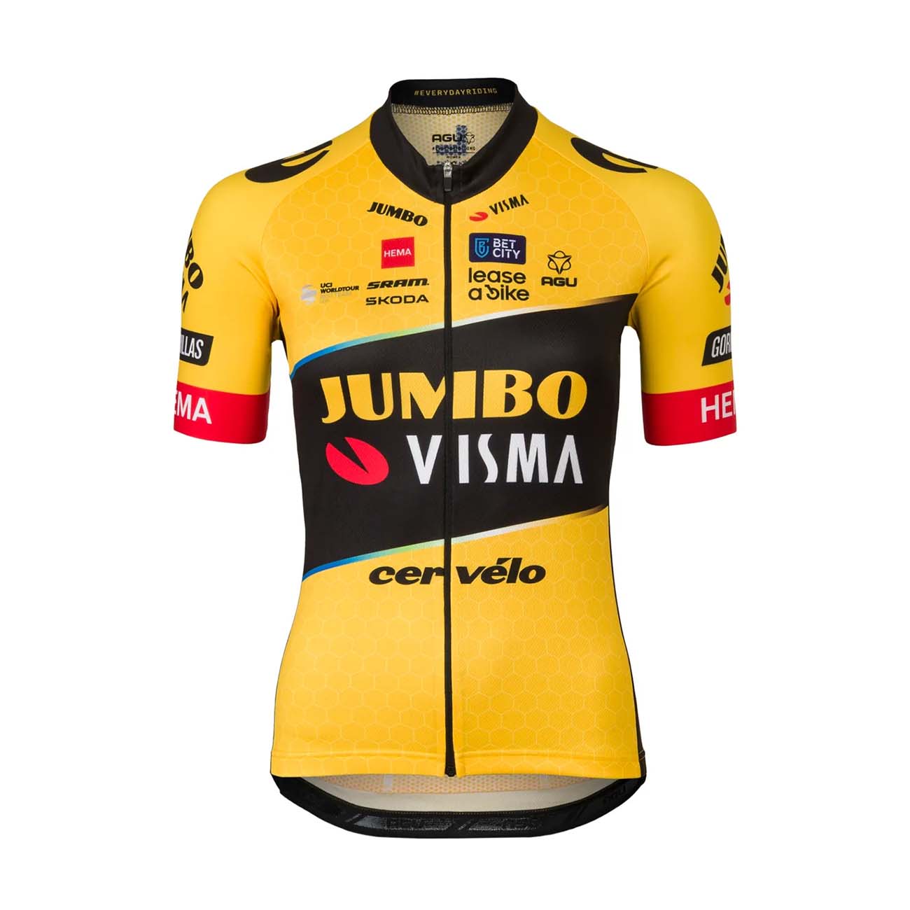 
                AGU Cyklistický dres s krátkým rukávem - JUMBO-VISMA 23 LADY - žlutá/černá M
            