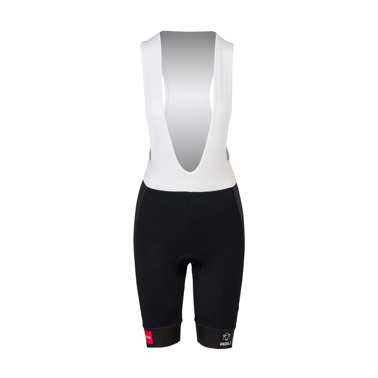 
                AGU Cyklistické kalhoty krátké s laclem - JUMBO-VISMA 23 LADY - černá XL
            