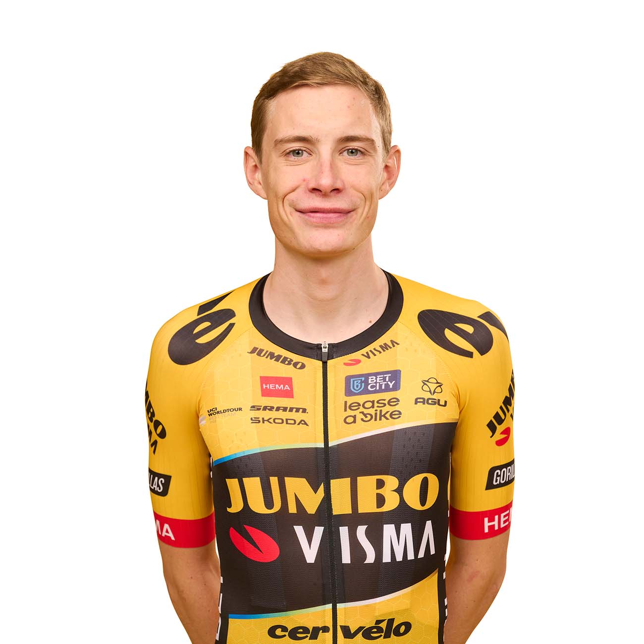 
                AGU Cyklistický dres s krátkým rukávem - JUMBO-VISMA 2023 JONAS VINGEGAARD - černá/žlutá 2XL
            