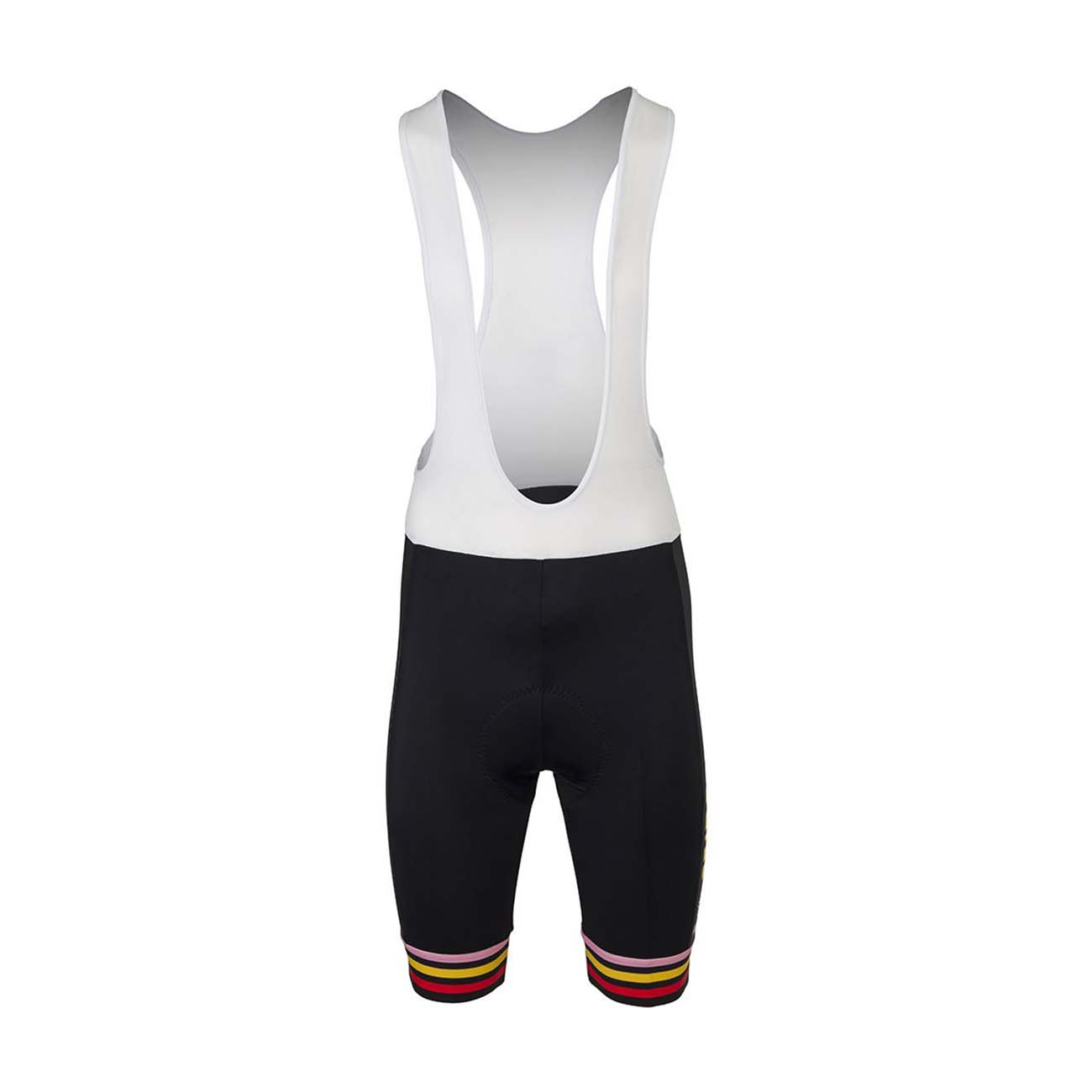 Levně AGU Cyklistické kalhoty krátké s laclem - JUMBO-VISMA TRIPLE VICTORY 2023 - černá S