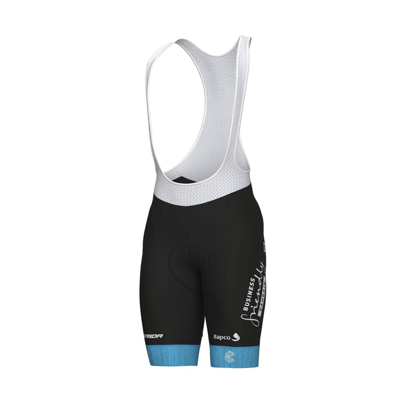 
                ALÉ Cyklistické kalhoty krátké s laclem - ALÉ BAHRAIN VICTORIO - černá 3XL
            