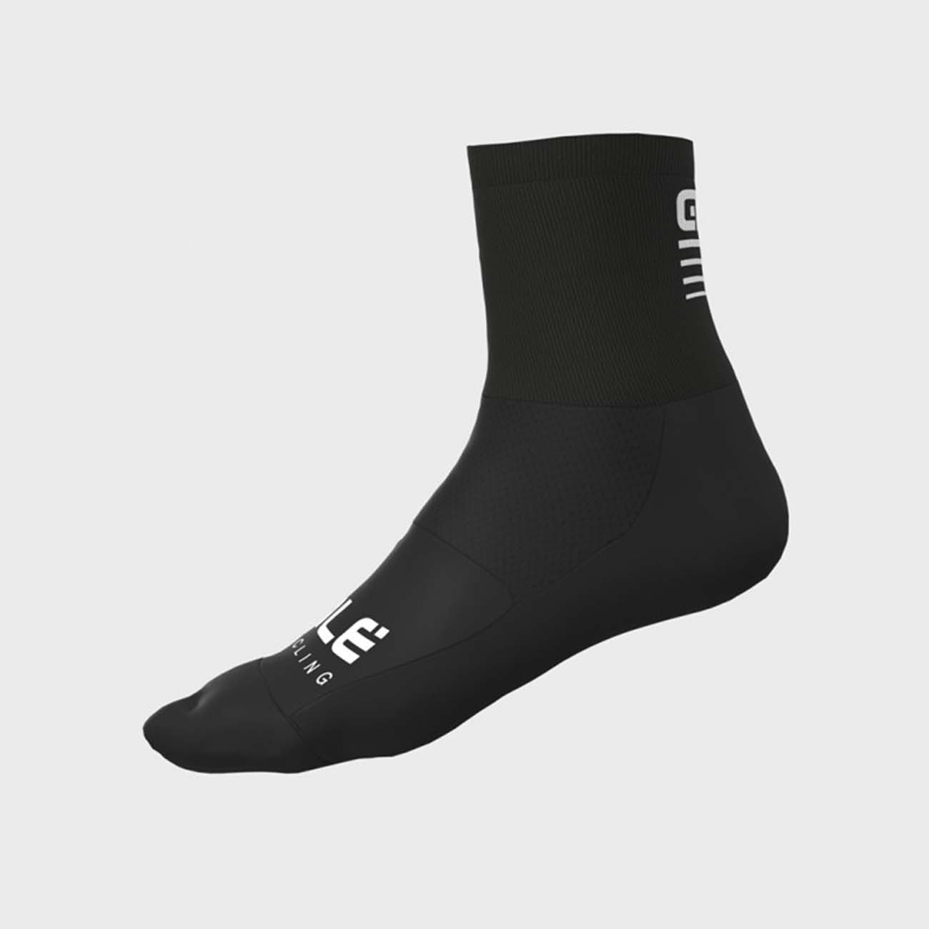 
                ALÉ Cyklistické ponožky klasické - STRADA 2.0 - bílá/černá S
            
