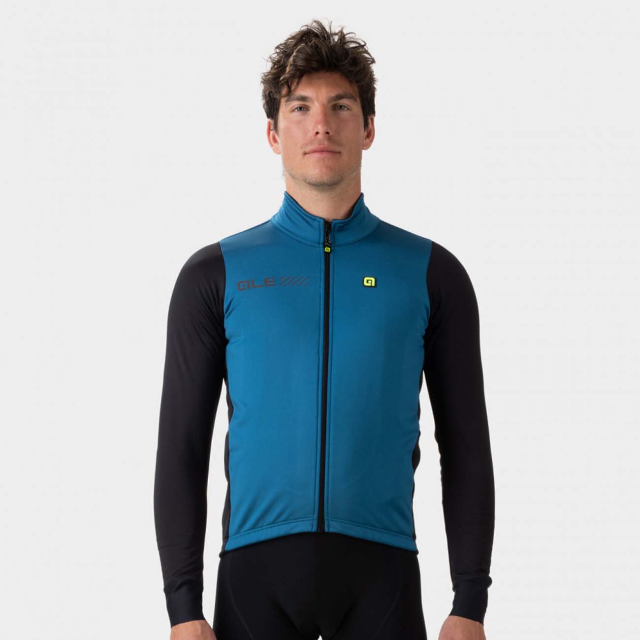 
                ALÉ Cyklistická zateplená bunda - FONDO 2.0 SOLID - černá/modrá 4XL
            
