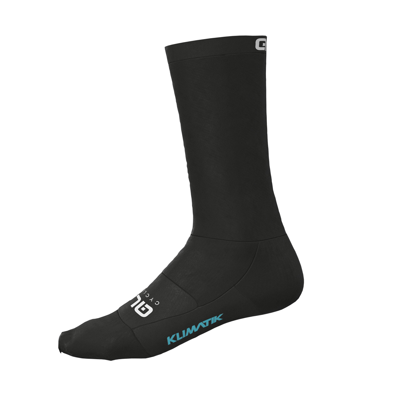 
                ALÉ Cyklistické ponožky klasické - TEAM KLIMATIK H22 - černá/bílá
            