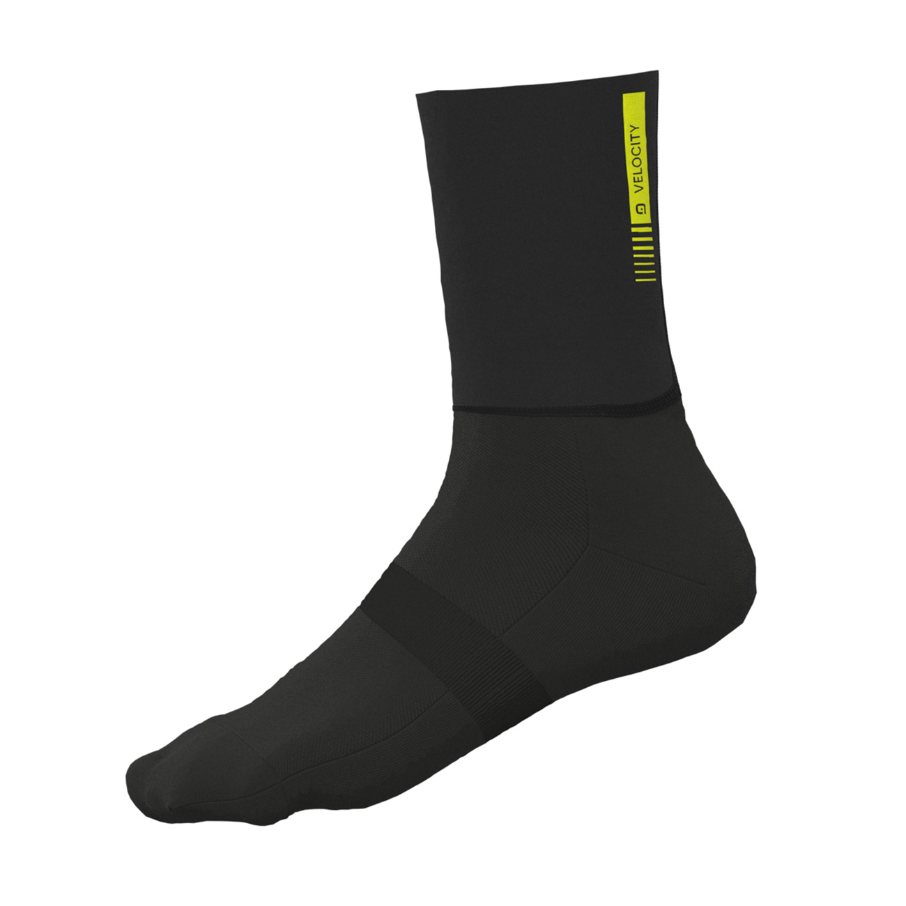 Levně ALÉ Cyklistické ponožky klasické - AERO WOOL H16 - černá