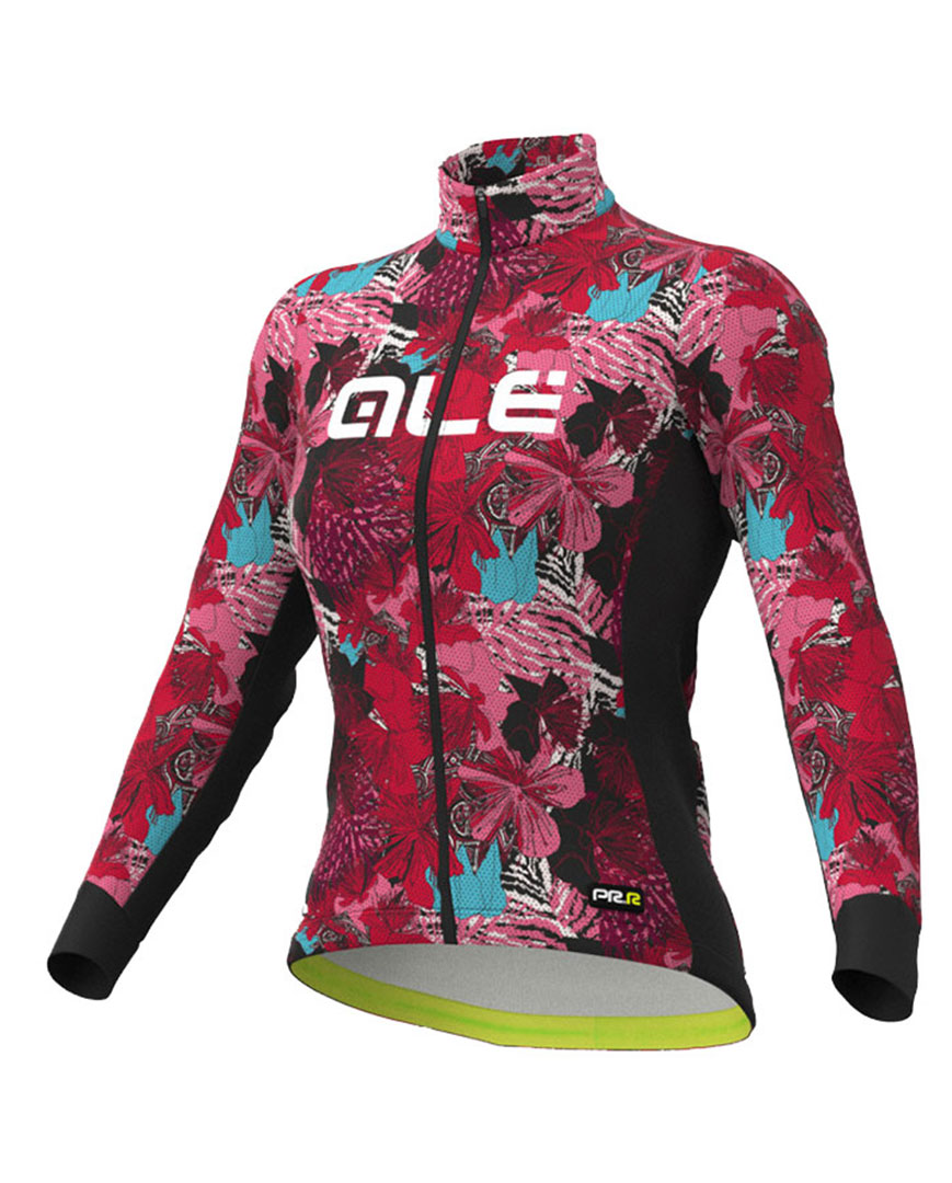 
                ALÉ Cyklistický dres s dlouhým rukávem zimní - AMAZZONIA LADY WNT - růžová/černá M
            