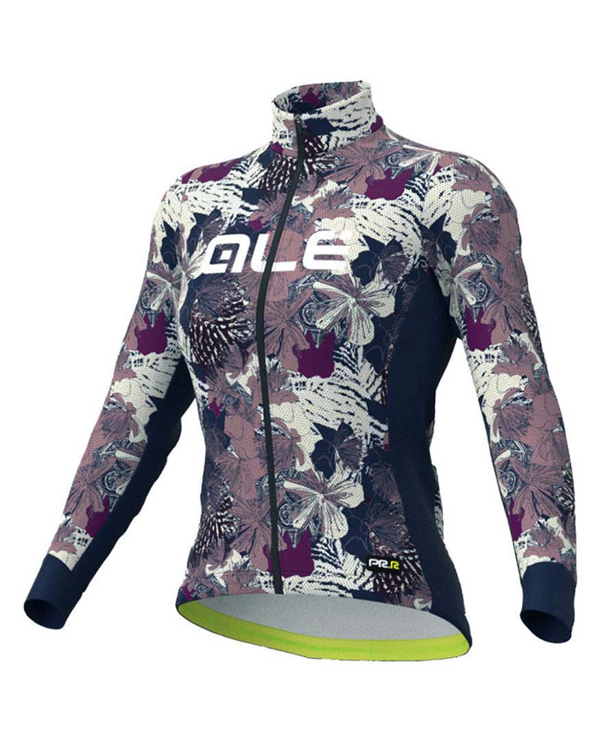 
                ALÉ Cyklistický dres s dlouhým rukávem zimní - AMAZZONIA LADY WNT - modrá/béžová 2XL
            