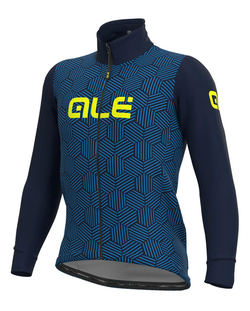 
                ALÉ Cyklistická zateplená bunda - SOLID CROSS - modrá L
            