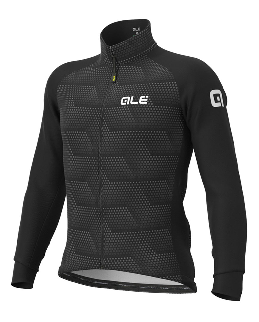 
                ALÉ Cyklistická zateplená bunda - SOLID SHARP WINTER - šedá/černá 3XL
            