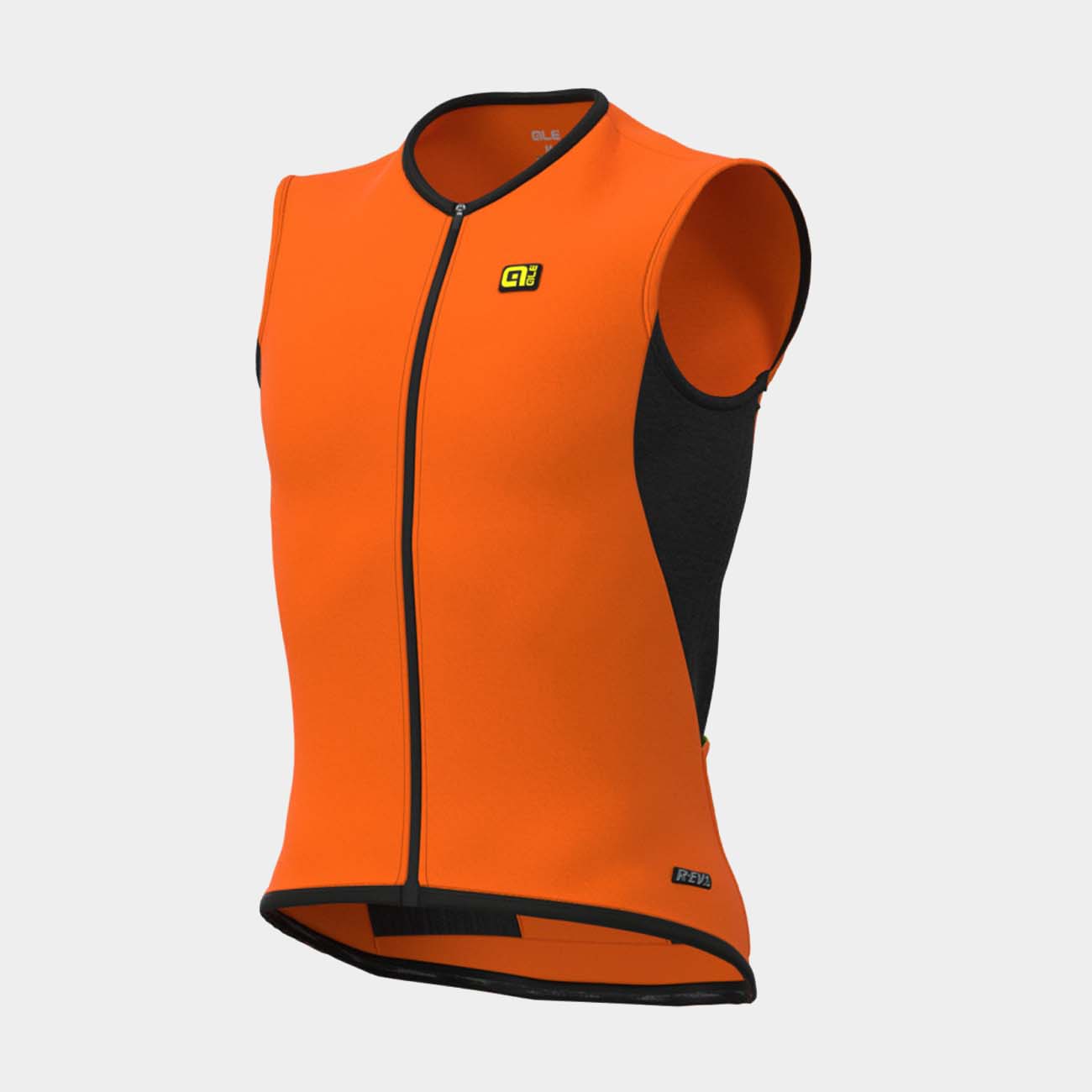 Levně ALÉ Cyklistická vesta - CLIMA PROTECTION 2.0 - oranžová/černá