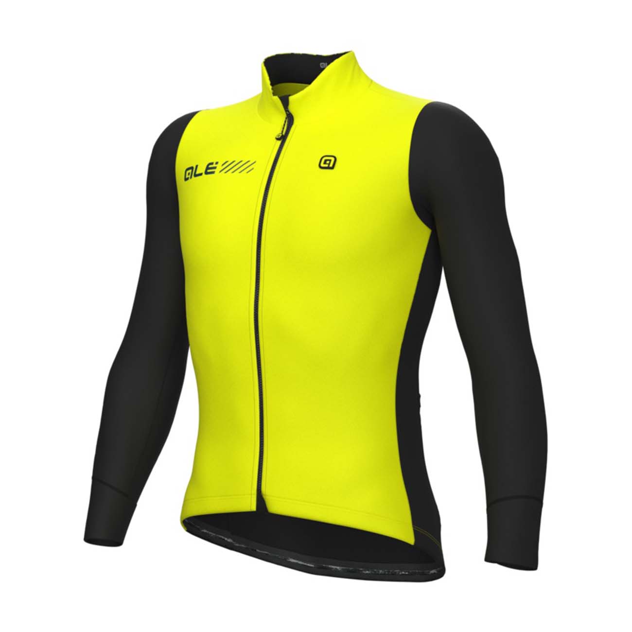 
                ALÉ Cyklistická zateplená bunda - FONDO 2.0 SOLID - černá/žlutá
            