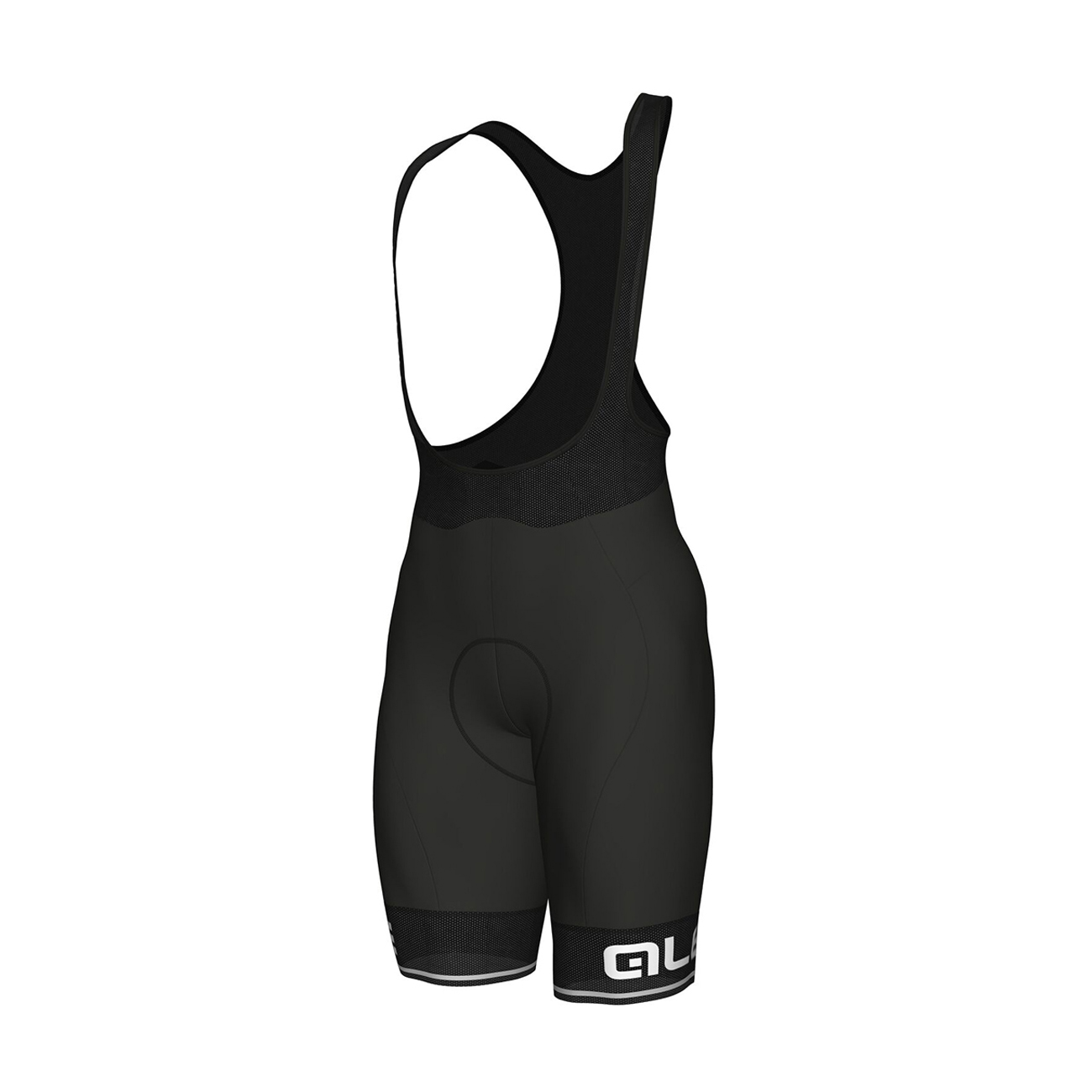 
                ALÉ Cyklistické kalhoty krátké s laclem - CORSA - černá/bílá XL
            