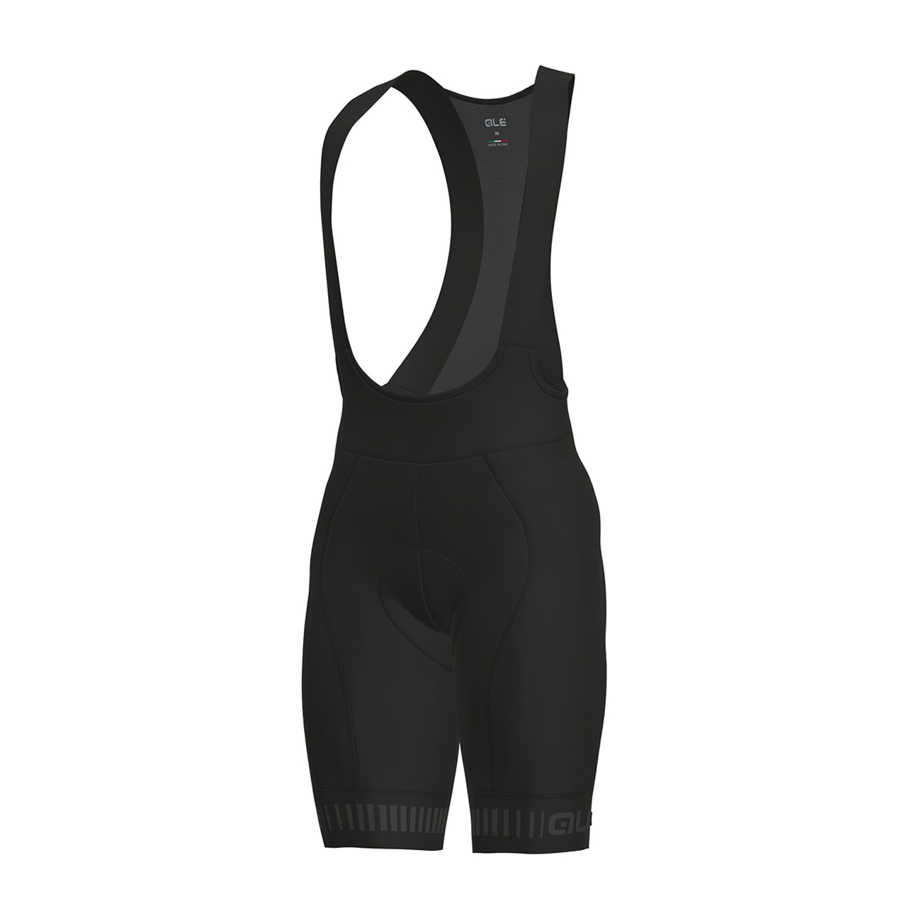 
                ALÉ Cyklistické kalhoty krátké s laclem - STRADA - černá/šedá XL
            