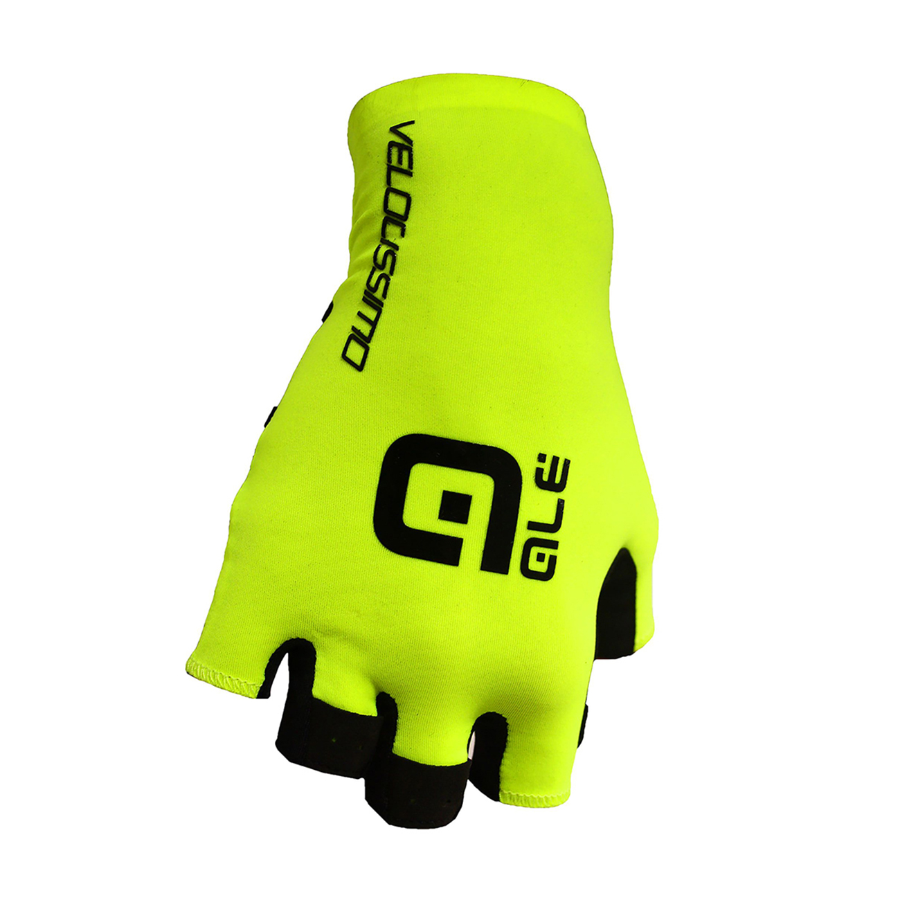 
                ALÉ Cyklistické rukavice krátkoprsté - VELOCISSIMO  - černá/žlutá XL
            