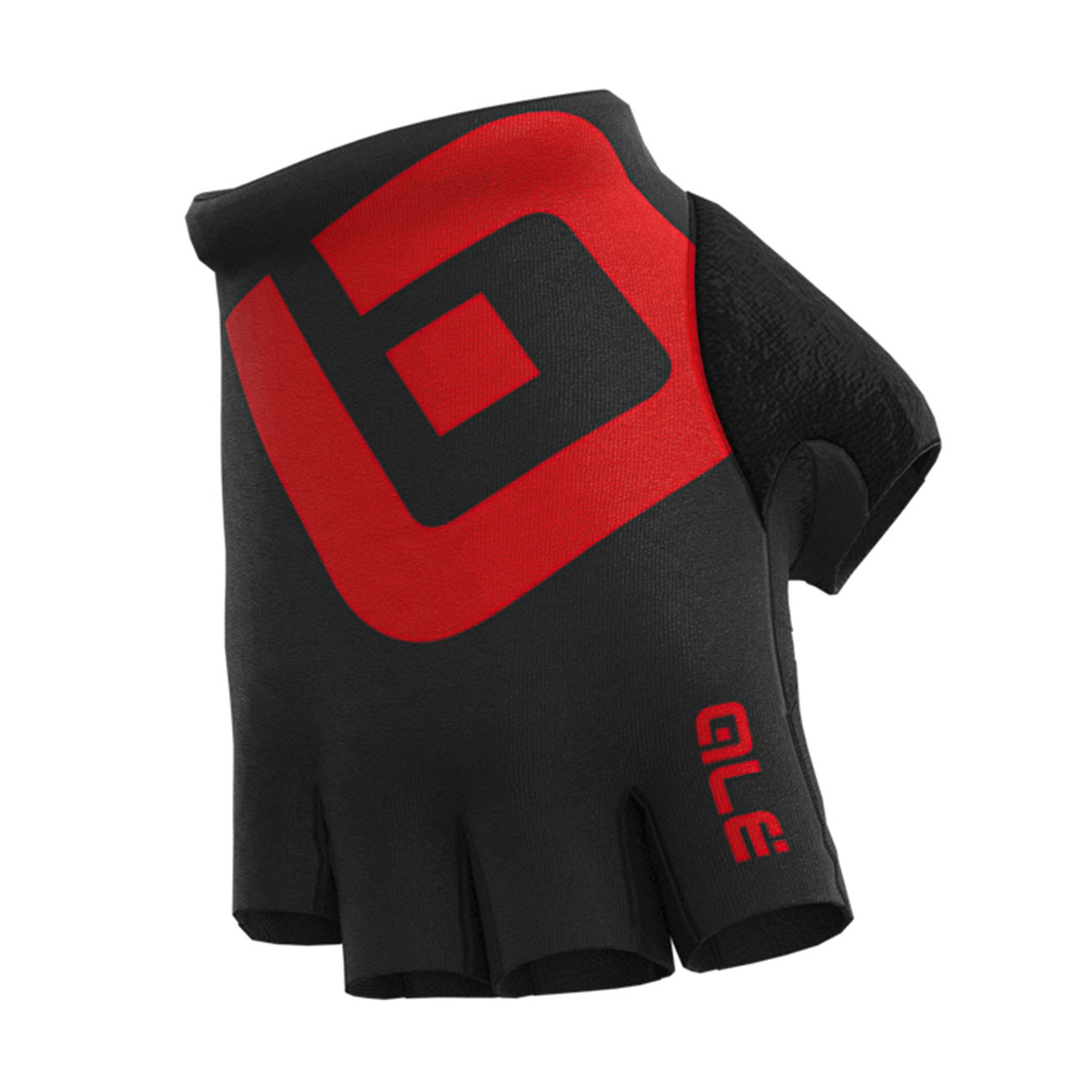 ALÉ Cyklistické rukavice krátkoprsté - AIR - černá/červená XL
