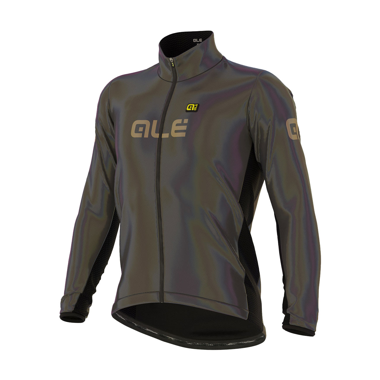 ALÉ Cyklistická větruodolná bunda - IRIDESCENT WINTER - duhová 4XL