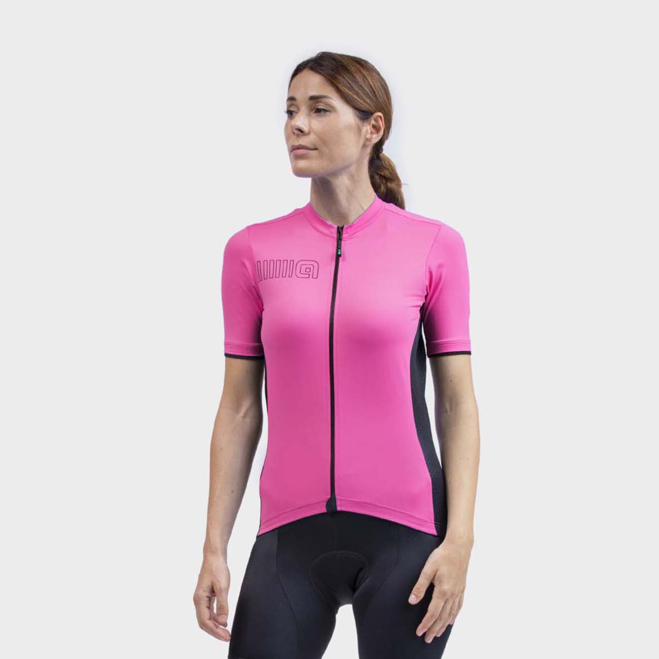 
                ALÉ Cyklistický dres s krátkým rukávem - COLOR BLOCK LADY - růžová XL
            