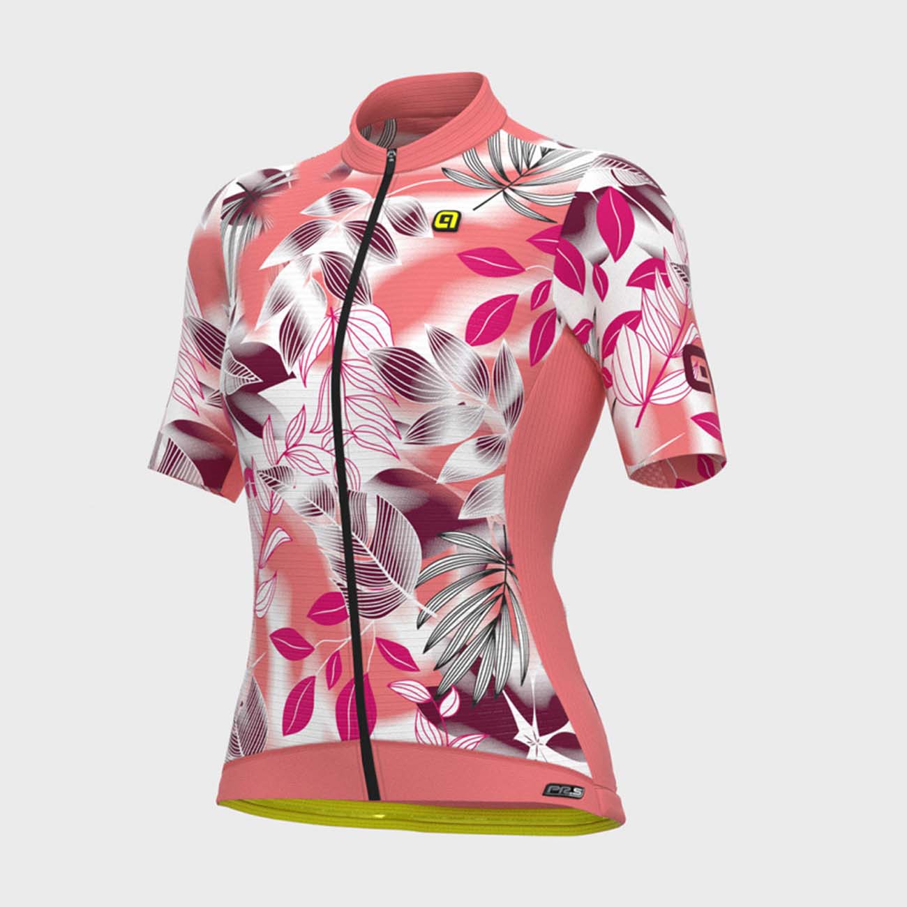 
                ALÉ Cyklistický dres s krátkým rukávem - PR-S GARDEN LADY - růžová/bílá/bordó S
            
