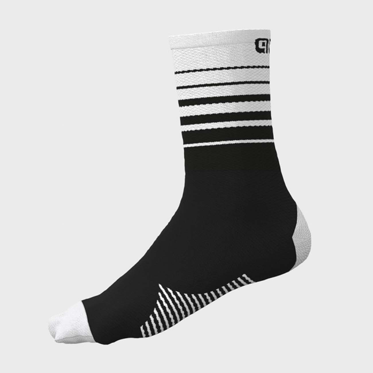
                ALÉ Cyklistické ponožky klasické - ONE - černá/bílá S
            