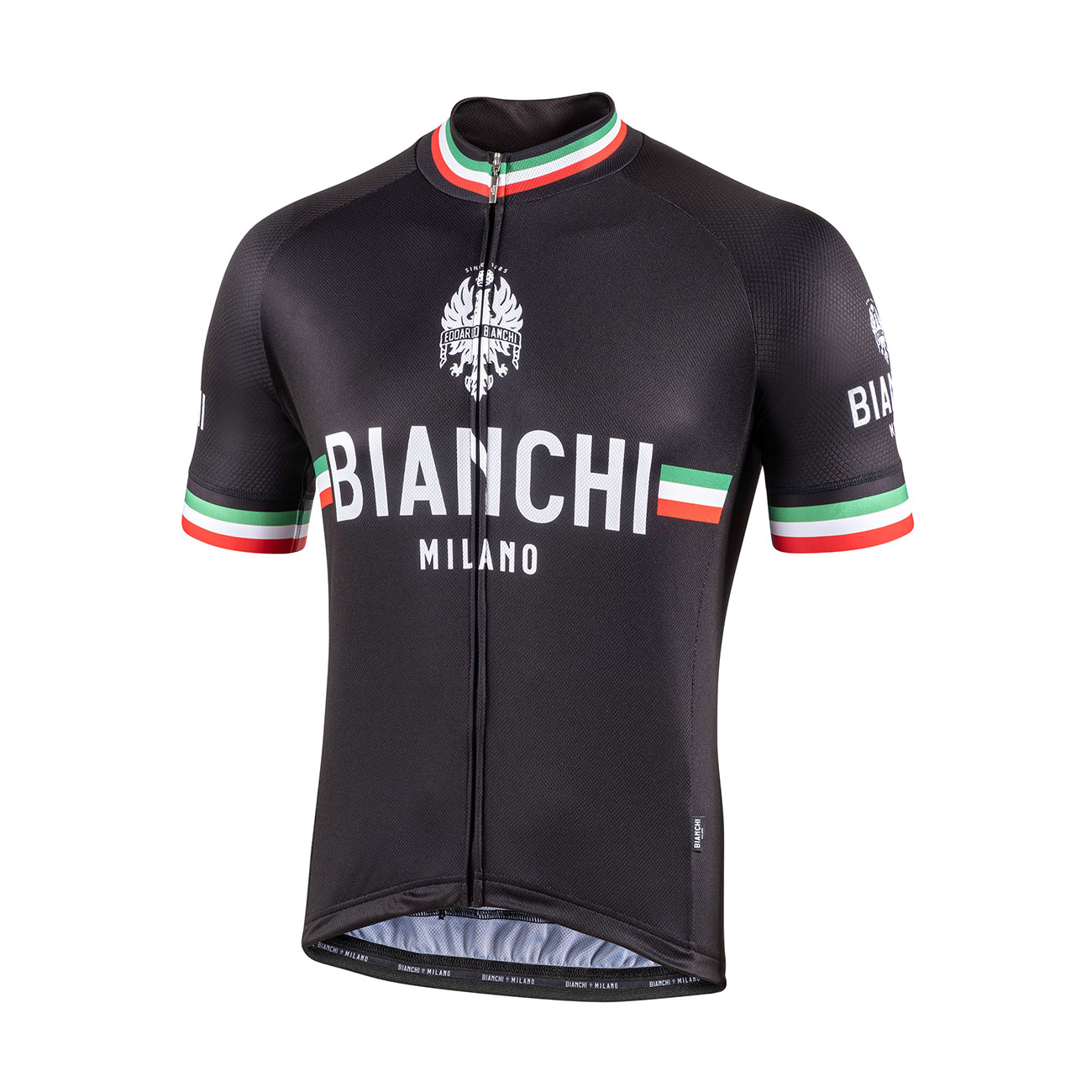 BIANCHI MILANO Cyklistický dres s krátkým rukávem - ISALLE - černá S