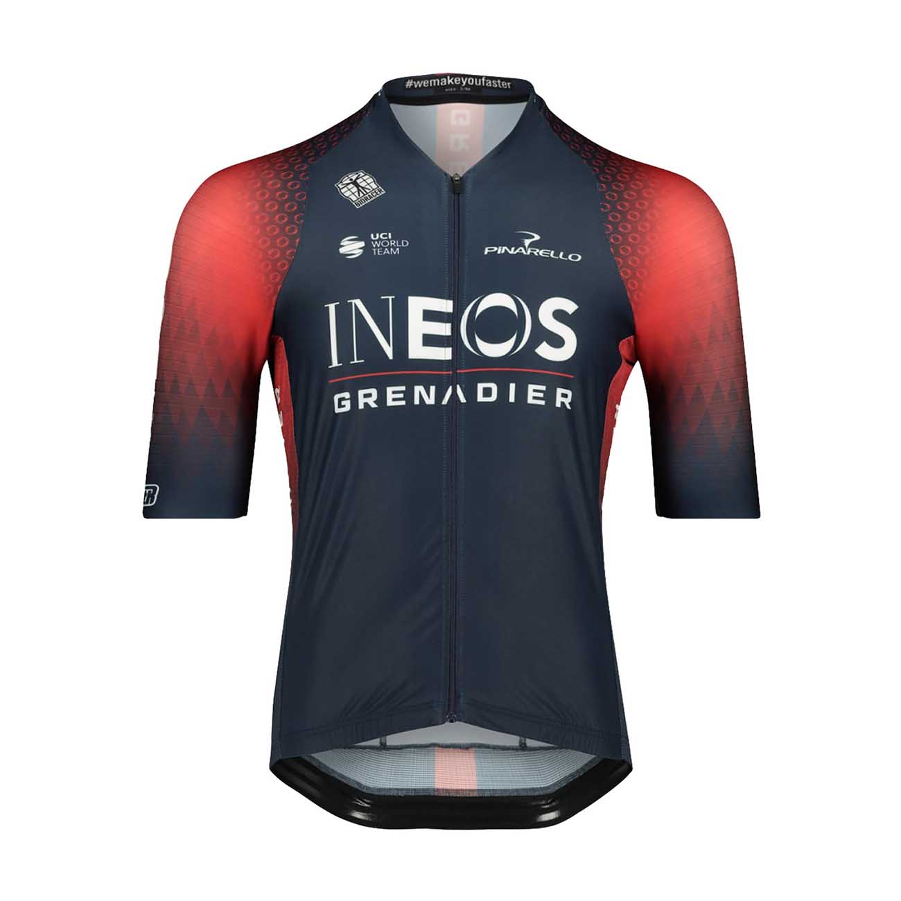 Levně BIORACER Cyklistický dres s krátkým rukávem - INEOS GRENADIERS '22 - modrá/červená XL