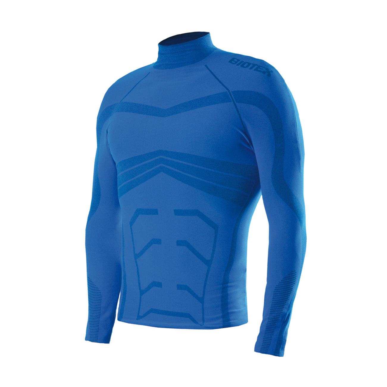 
                BIOTEX Cyklistické triko s dlouhým rukávem - POWERFLEX WARM - modrá
            