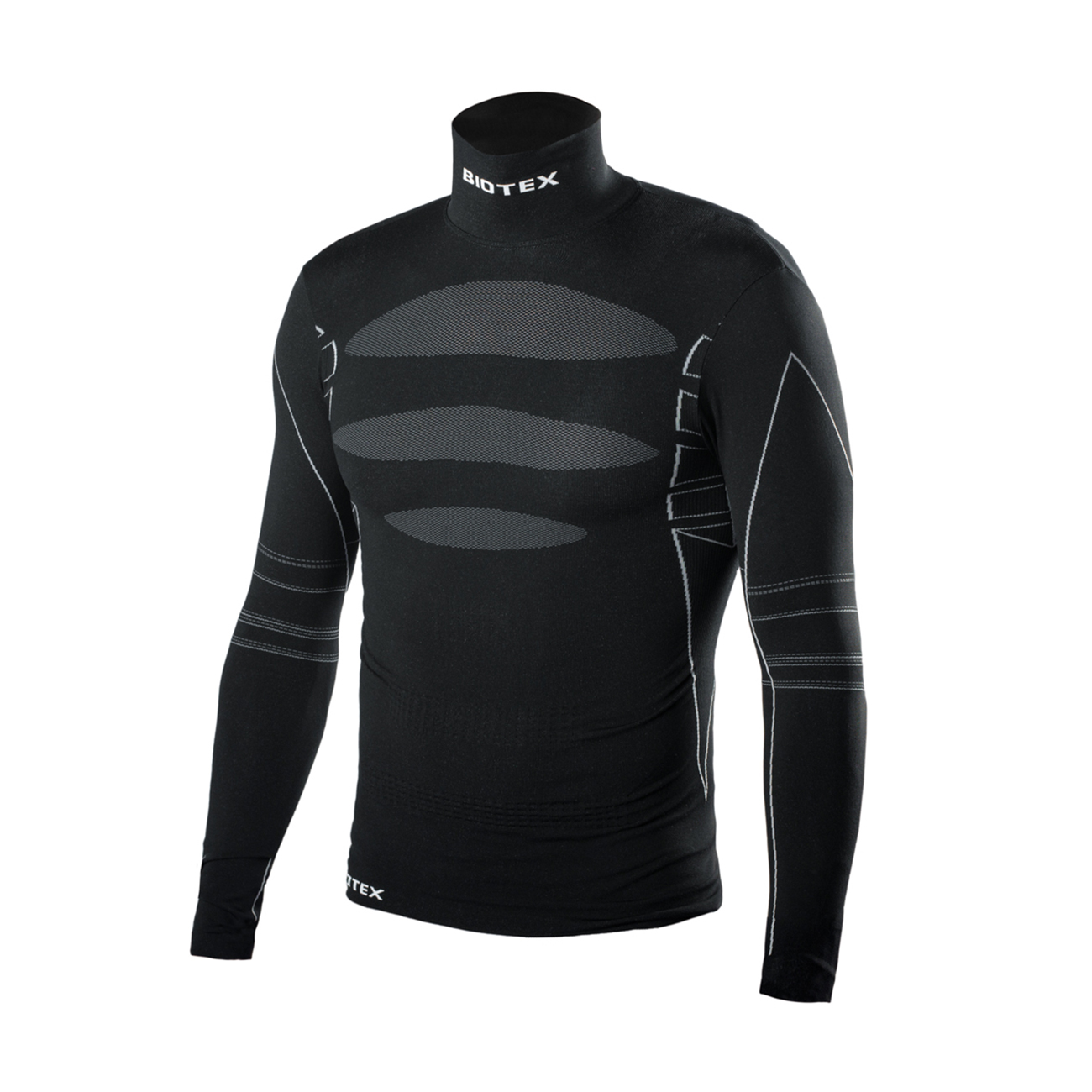 
                BIOTEX Cyklistické triko s dlouhým rukávem - BIOFLEX WARM - černá XL-2XL
            