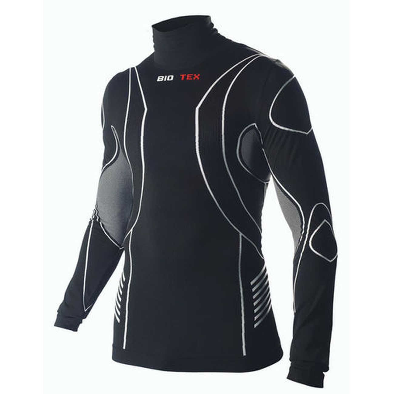 
                BIOTEX Cyklistické triko s dlouhým rukávem - TURTLENECK - černá XS-S
            